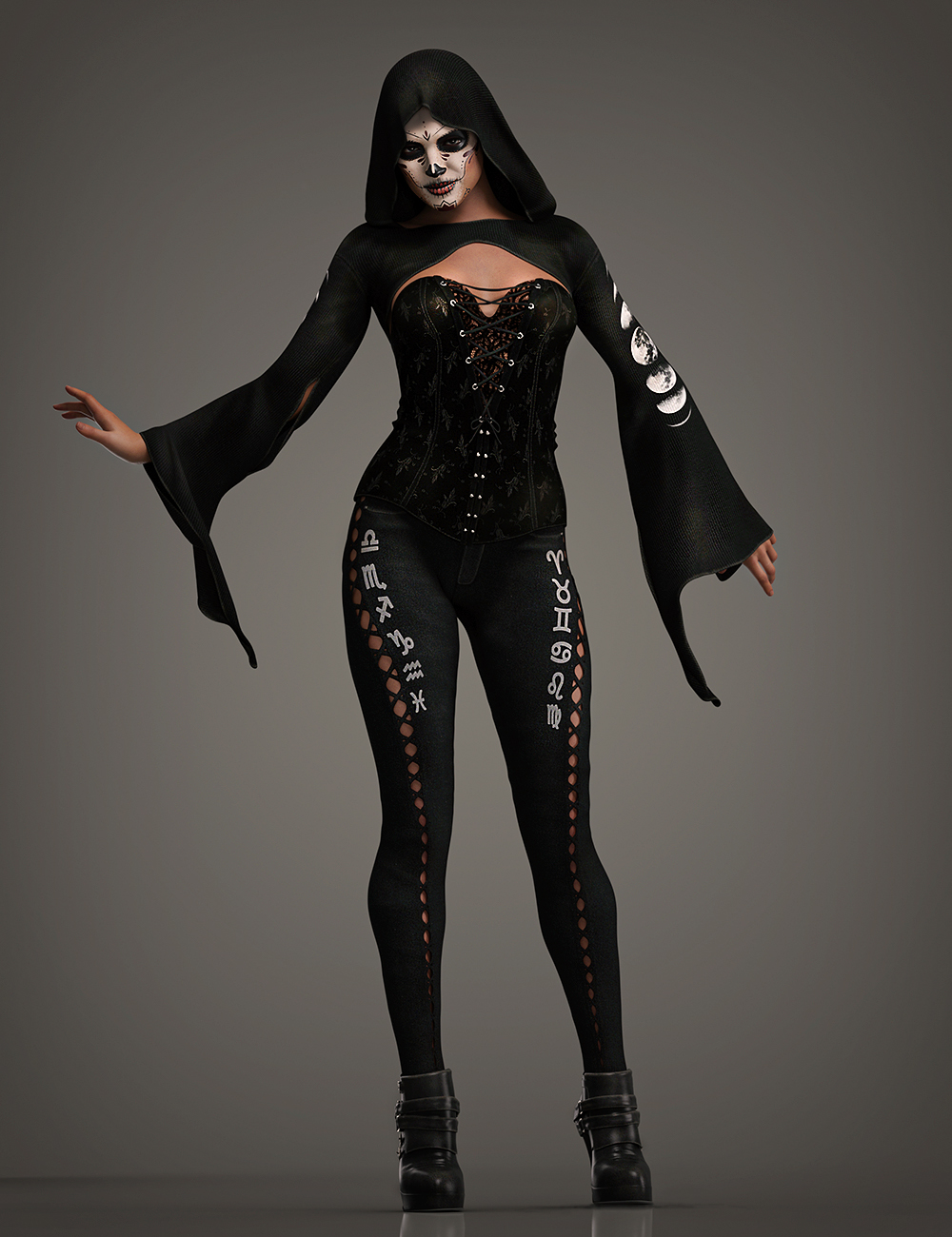 Blackstar Tempest Outfit Pants for Genesis 8 Females by: Barbara BrundonUmblefuglyArien, 3D Models by Daz 3D