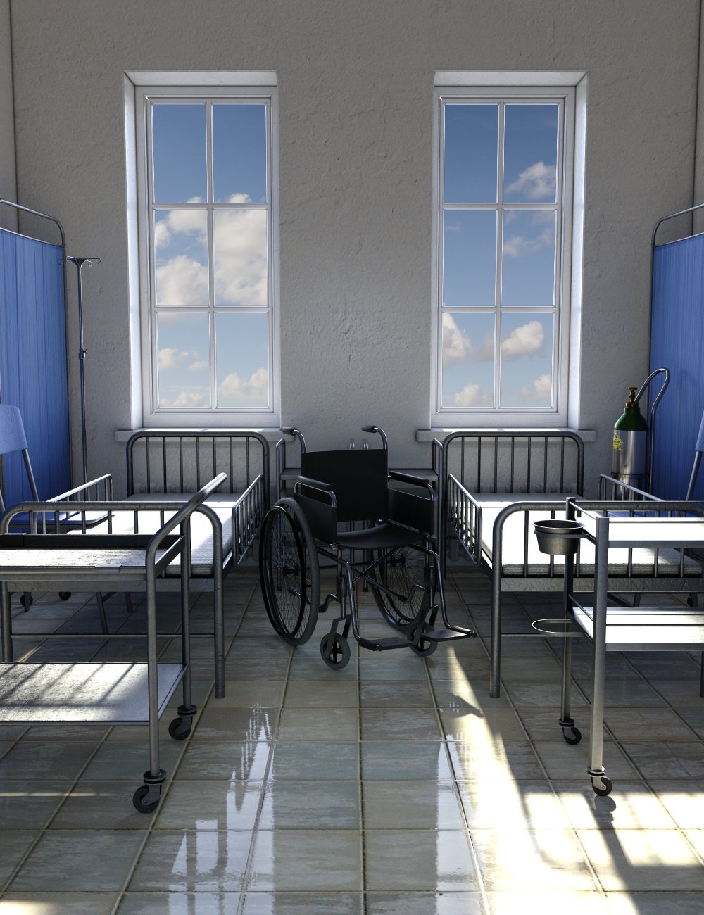Hospital Props Hospital Props by: Merlin Studios, 3D Models by Daz 3D