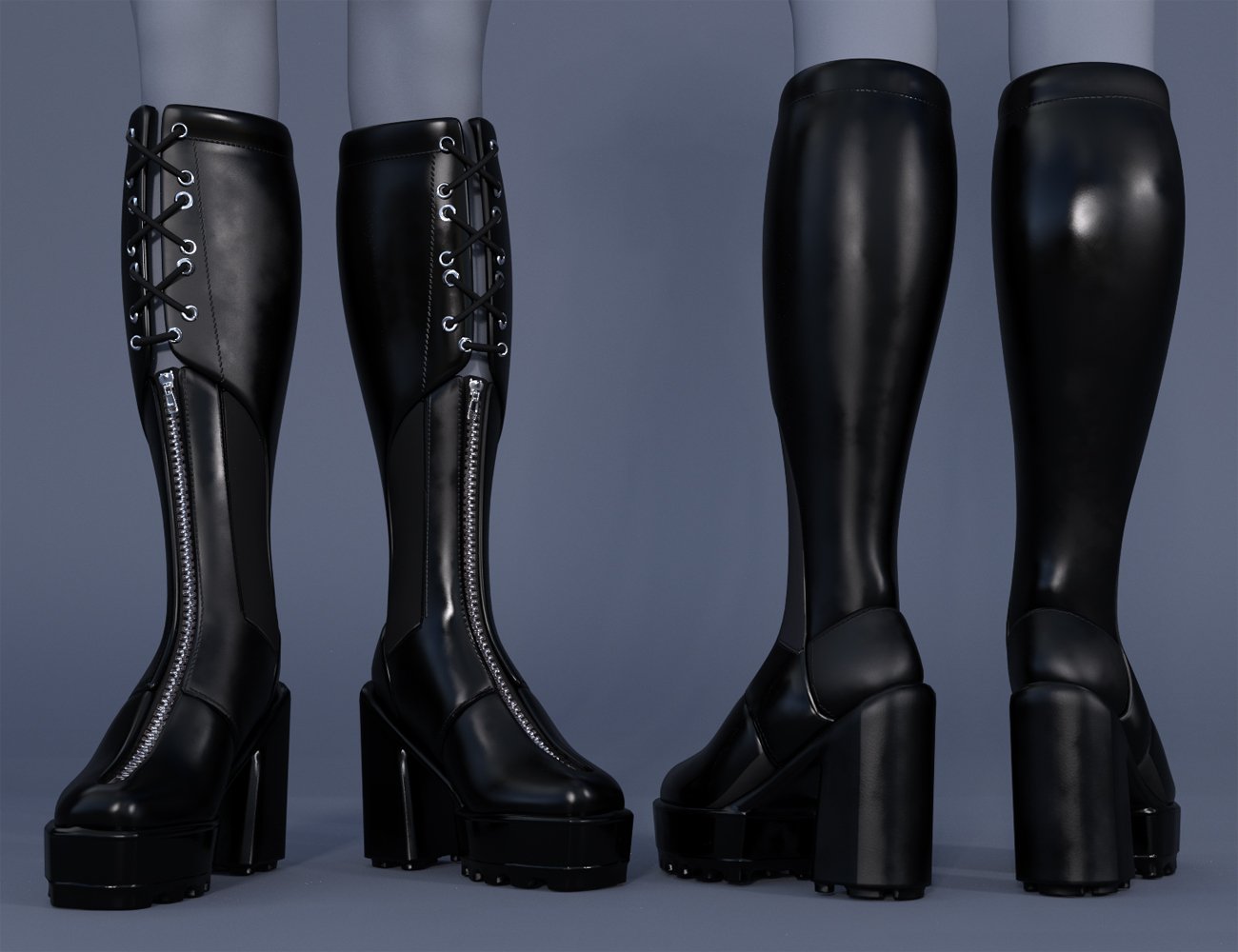 Gothic Style Outfit V2 Boots for Genesis 8 and 8.1 Females Gothic Style Outfit V2 Boots for Genesis 8 and 8.1 Females by: fjaa3d, 3D Models by Daz 3D
