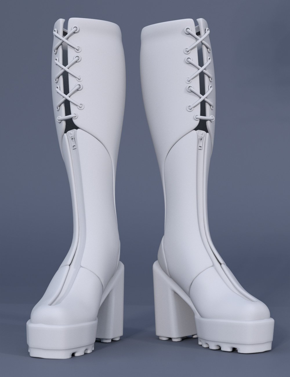 Gothic Style Outfit V2 Boots for Genesis 8 and 8.1 Females by: fjaa3d, 3D Models by Daz 3D