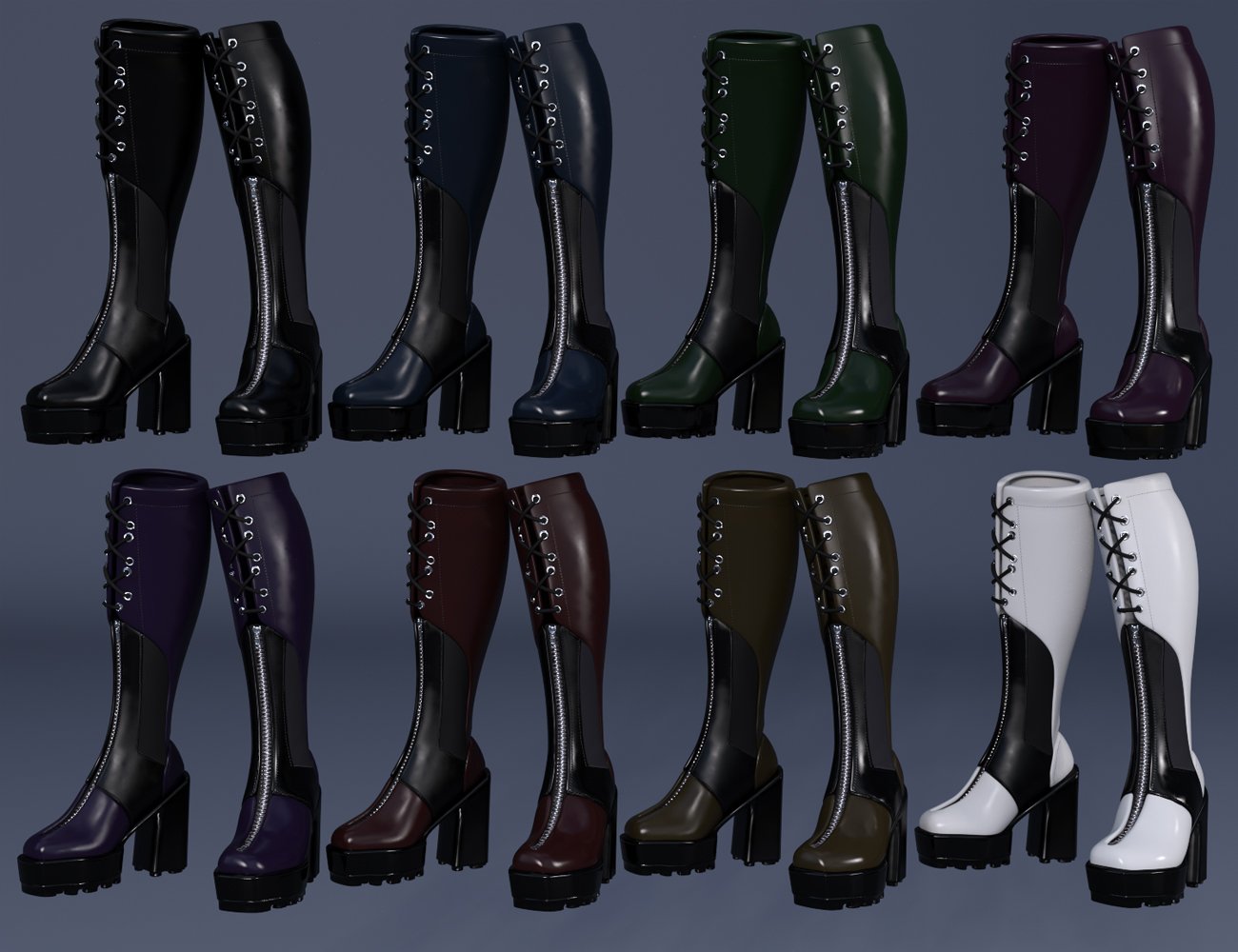 Gothic Style Outfit V2 Boots for Genesis 8 and 8.1 Females Gothic Style Outfit V2 Boots for Genesis 8 and 8.1 Females by: fjaa3d, 3D Models by Daz 3D
