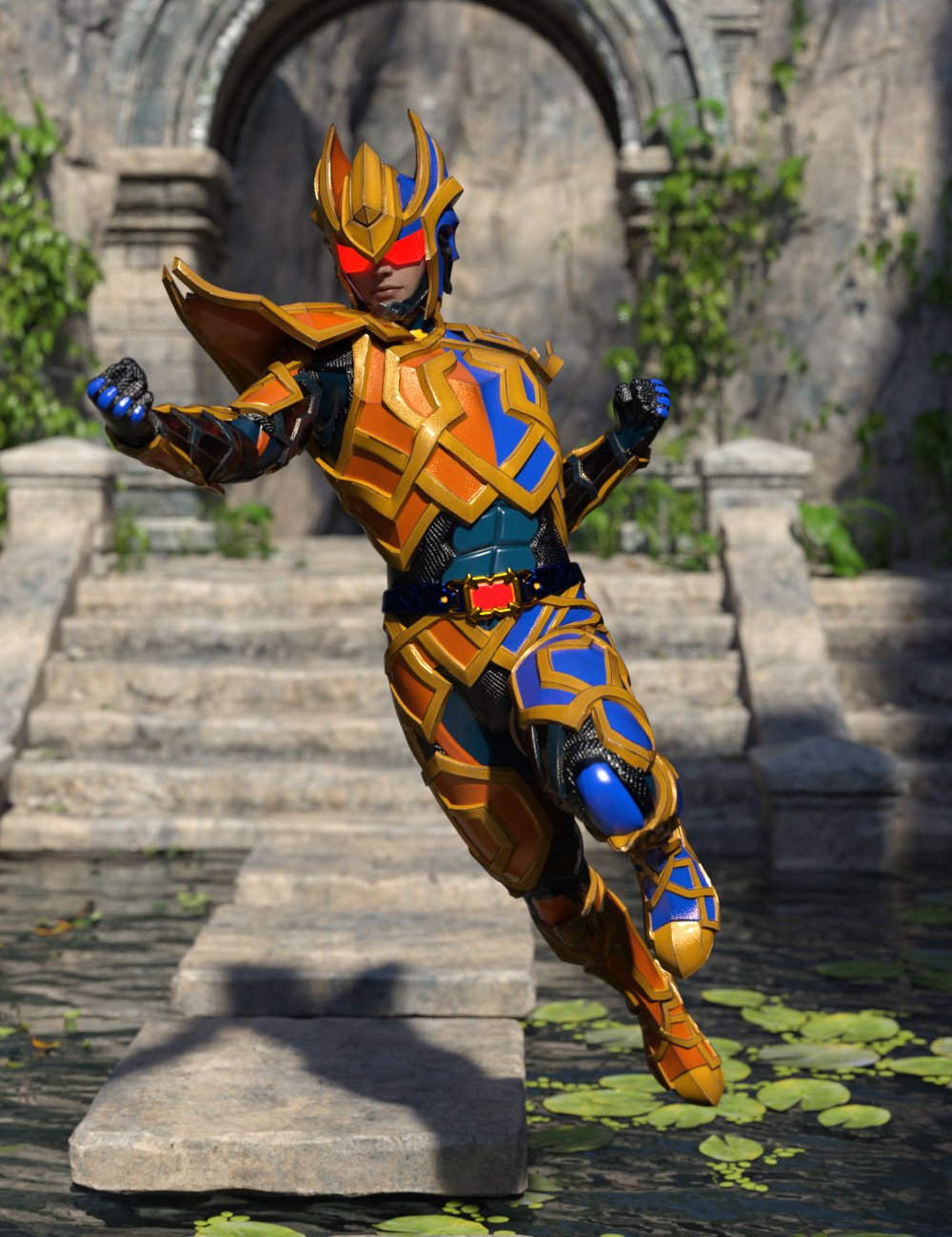 12 Constellation Warriors Series – Gemini for Genesis 8 and 8.1 Male 12 Constellation Warriors Series – Gemini for Genesis 8 and 8.1 Male by: Jerry Jang, 3D Models by Daz 3D