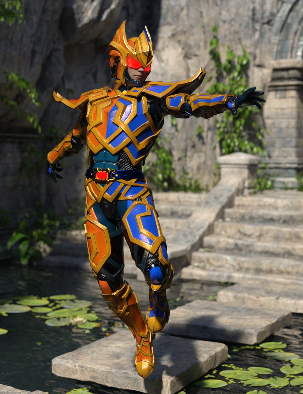 12 Constellation Warriors Series – Gemini for Genesis 8 and 8.1 Male 12 Constellation Warriors Series – Gemini for Genesis 8 and 8.1 Male by: Jerry Jang, 3D Models by Daz 3D
