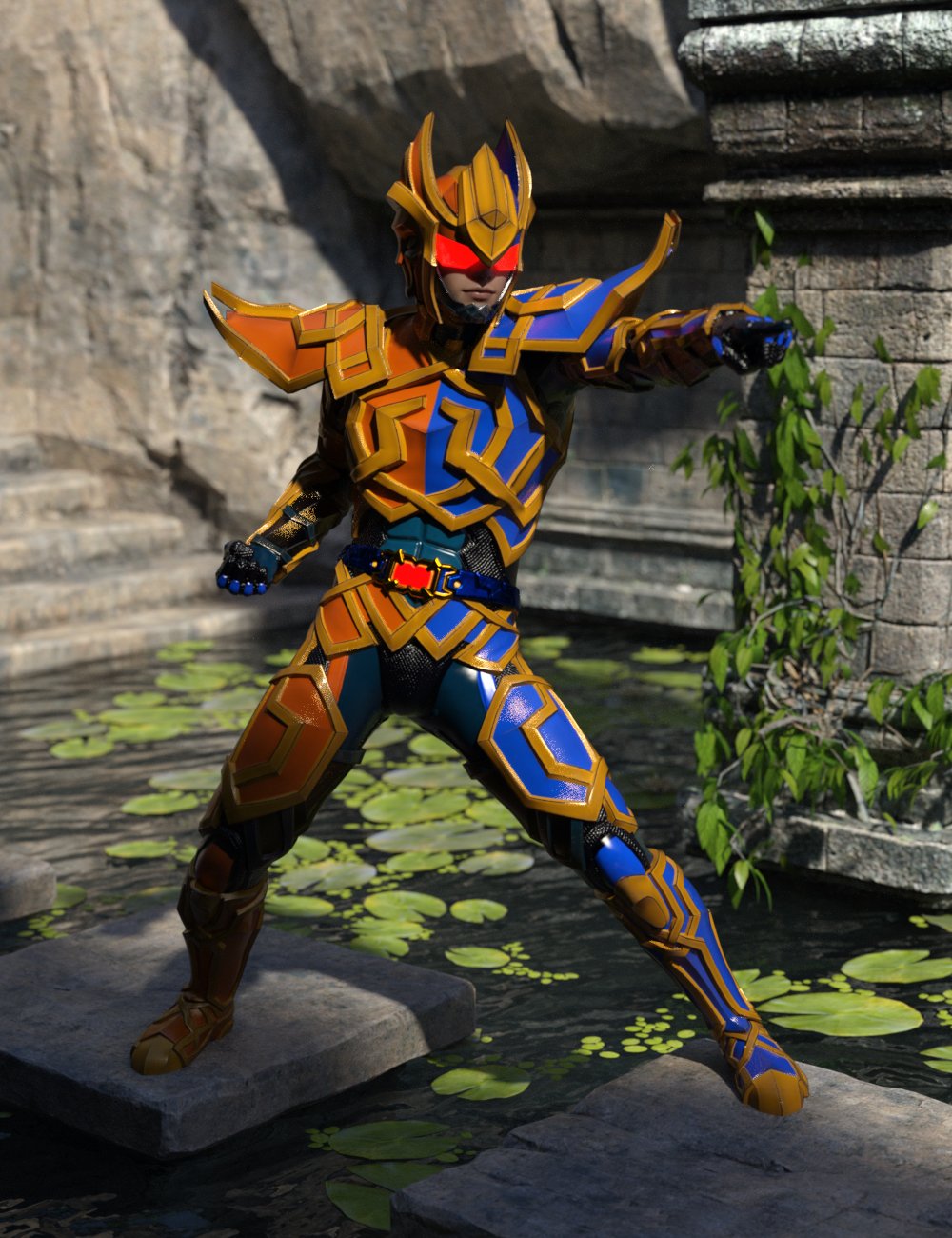 12 Constellation Warriors Series – Gemini for Genesis 8 and 8.1 Male 12 Constellation Warriors Series – Gemini for Genesis 8 and 8.1 Male by: Jerry Jang, 3D Models by Daz 3D