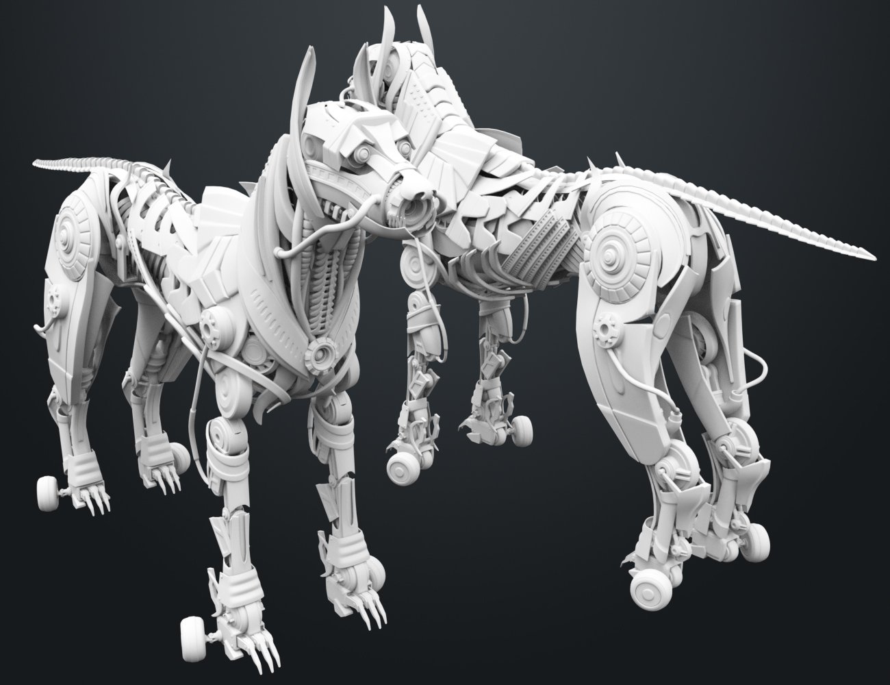 Robot K9 by: Xivon, 3D Models by Daz 3D