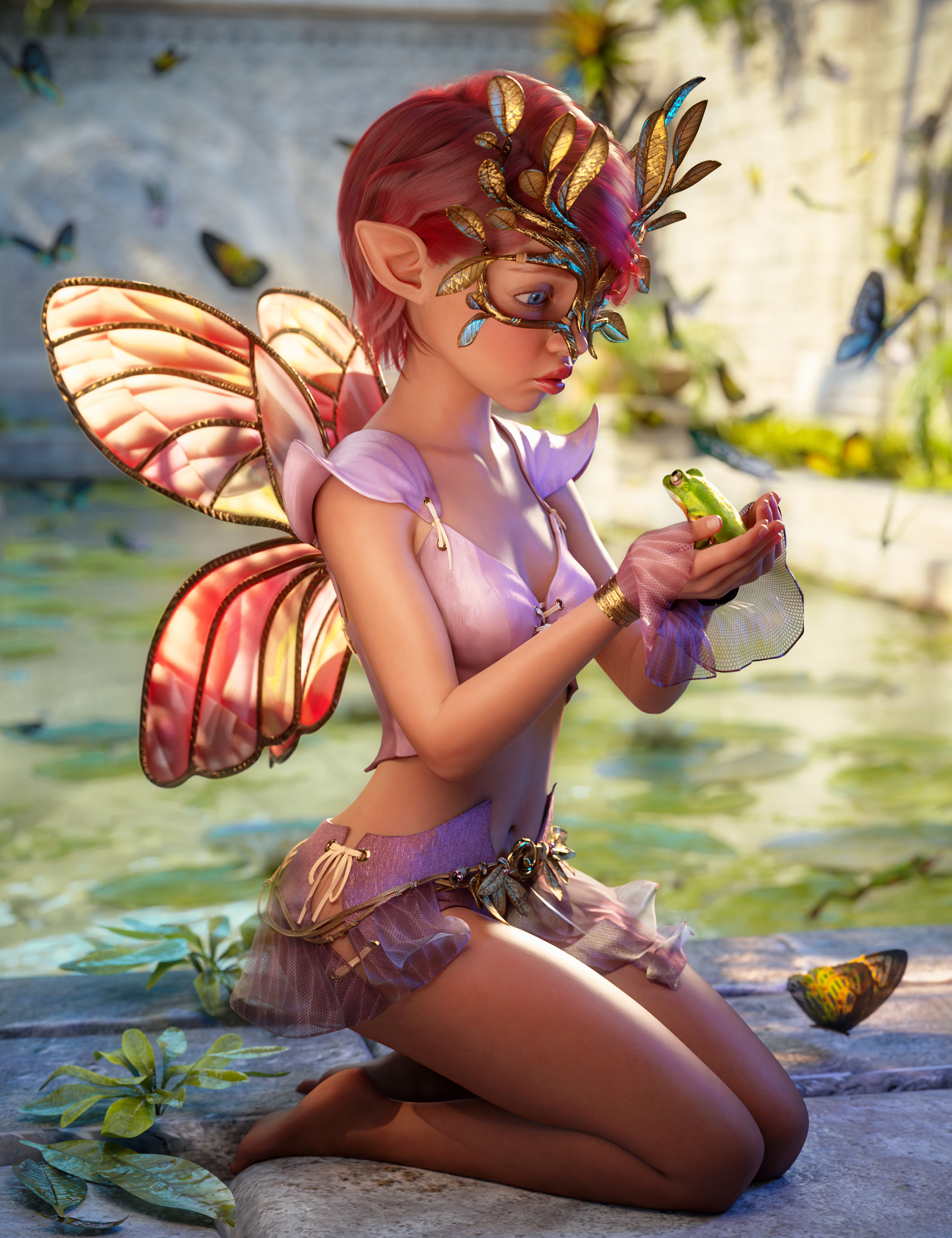 Fairy Fantasies and Pool of Paradise Bundle by: , 3D Models by Daz 3D