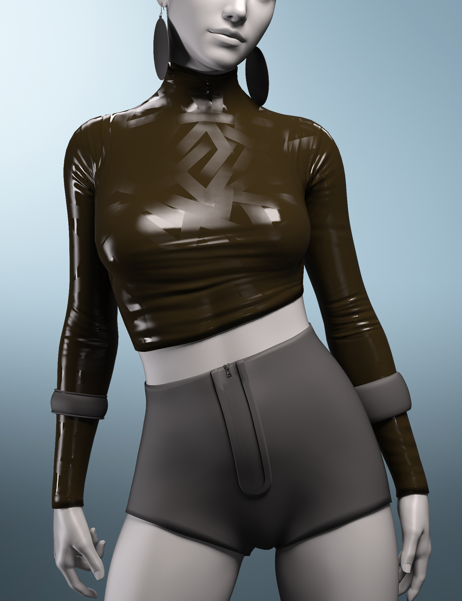 Gothic Style Outfit V3 Top for Genesis 8 and 8.1 Females Gothic Style Outfit V3 Top for Genesis 8 and 8.1 Females by: fjaa3d, 3D Models by Daz 3D