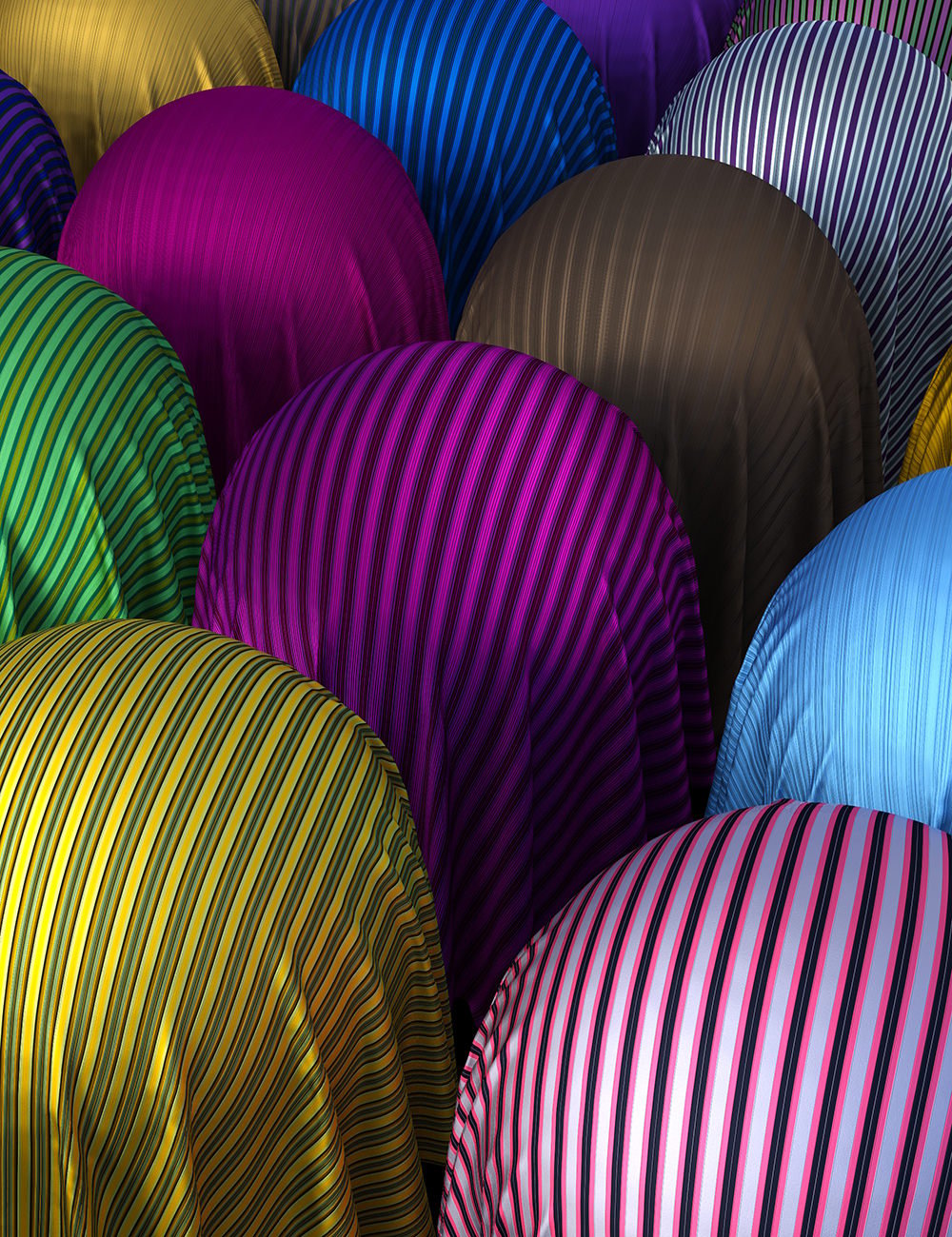 Stripes Galore Fabric Iray Shaders by: Nelmi, 3D Models by Daz 3D