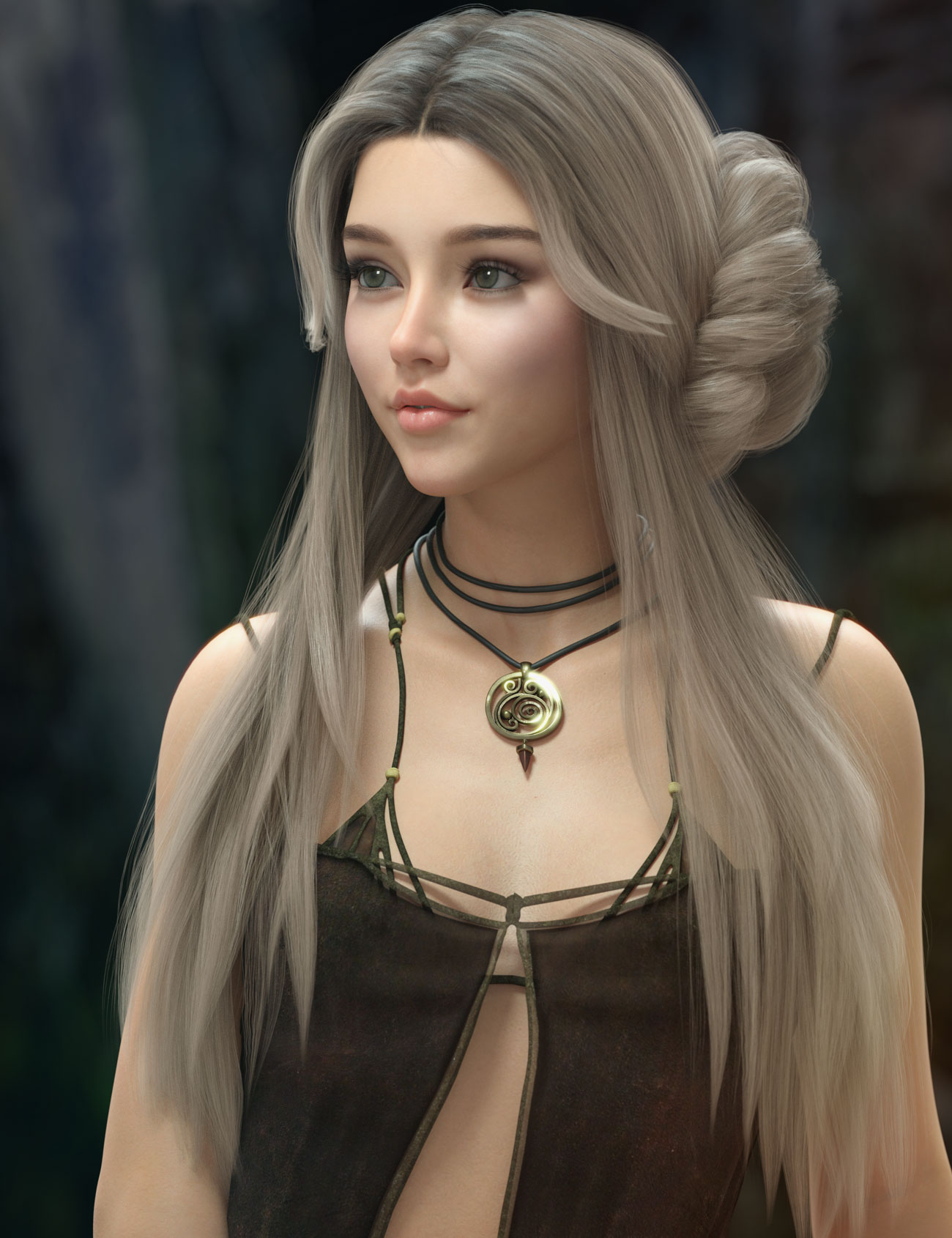 Xandy Hair for Genesis 3, 8 and 8.1 Females