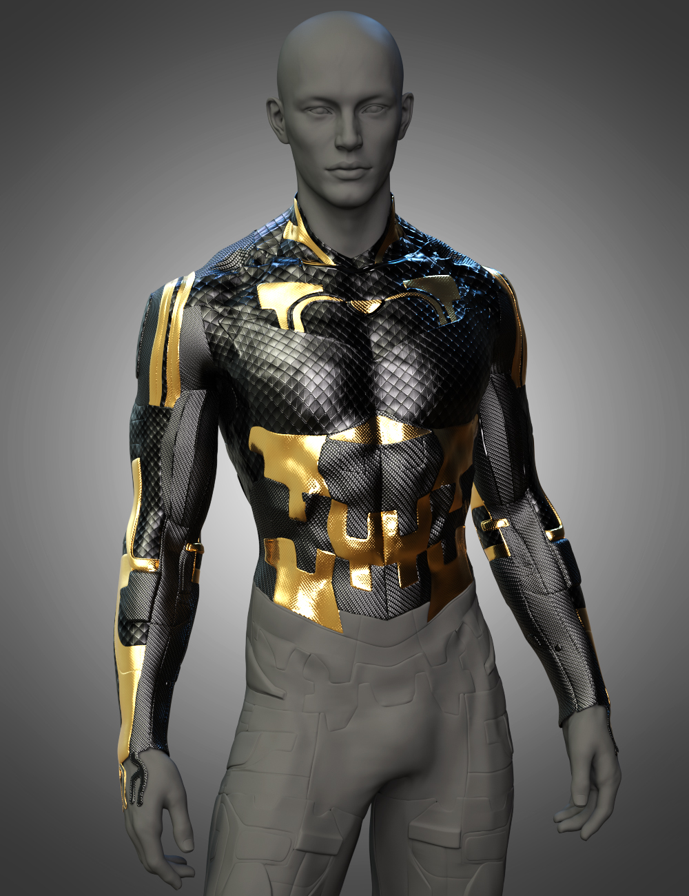 CyberSentinel Shirt for Genesis 8 and 8.1 Males by: 4blueyesbucketload3d, 3D Models by Daz 3D