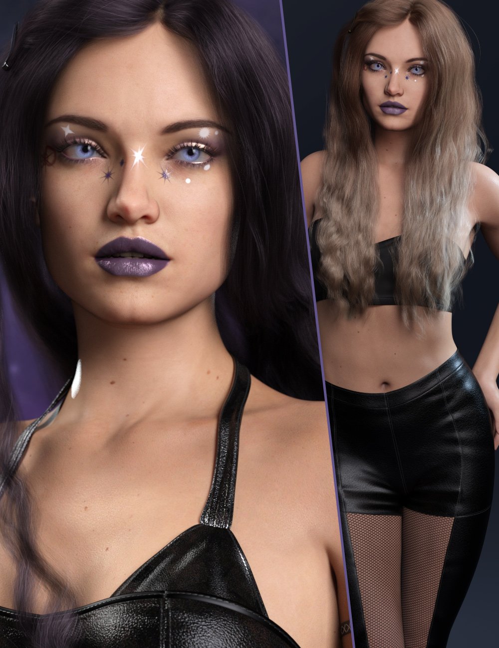 RY Elain Character & Hair Bundle by: outoftouchRaiya, 3D Models by Daz 3D