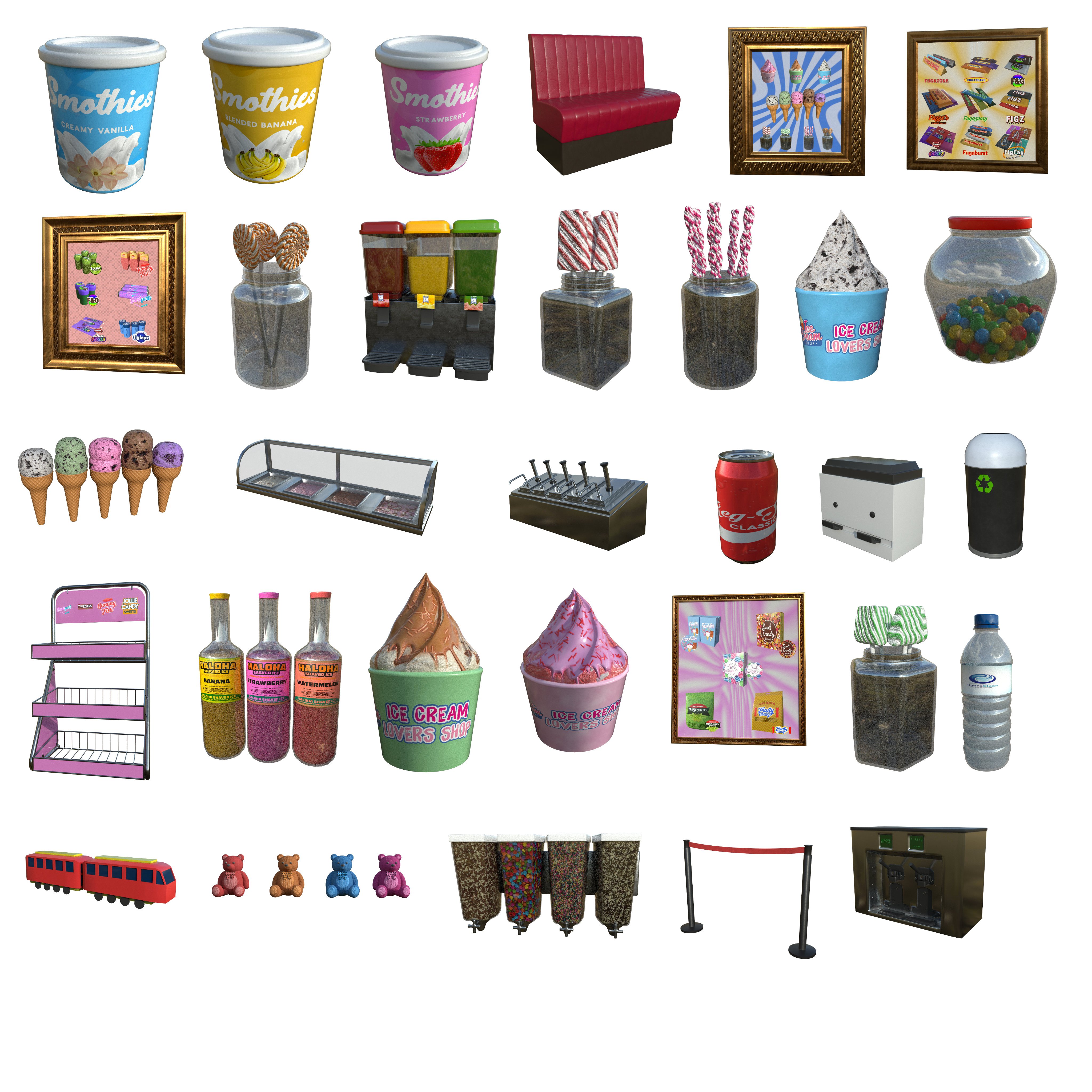 FG Confectionery Shop | Daz 3D