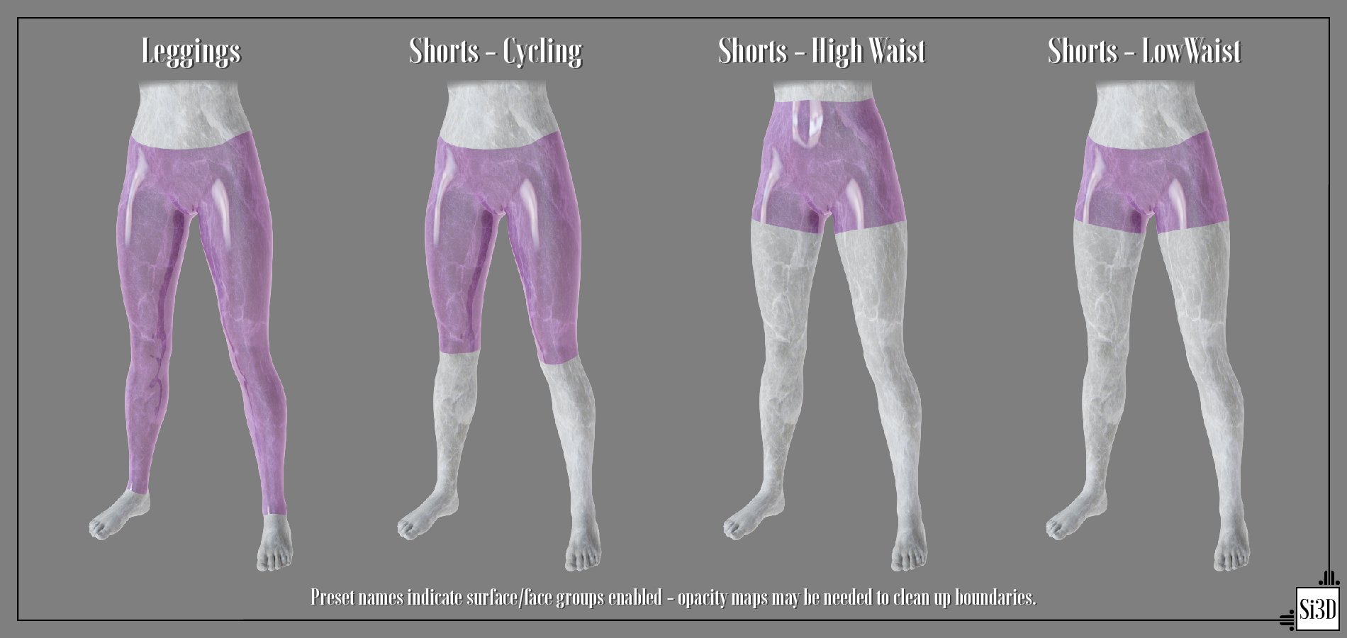 Geoshell Visibility Presets by: Silas3D, 3D Models by Daz 3D