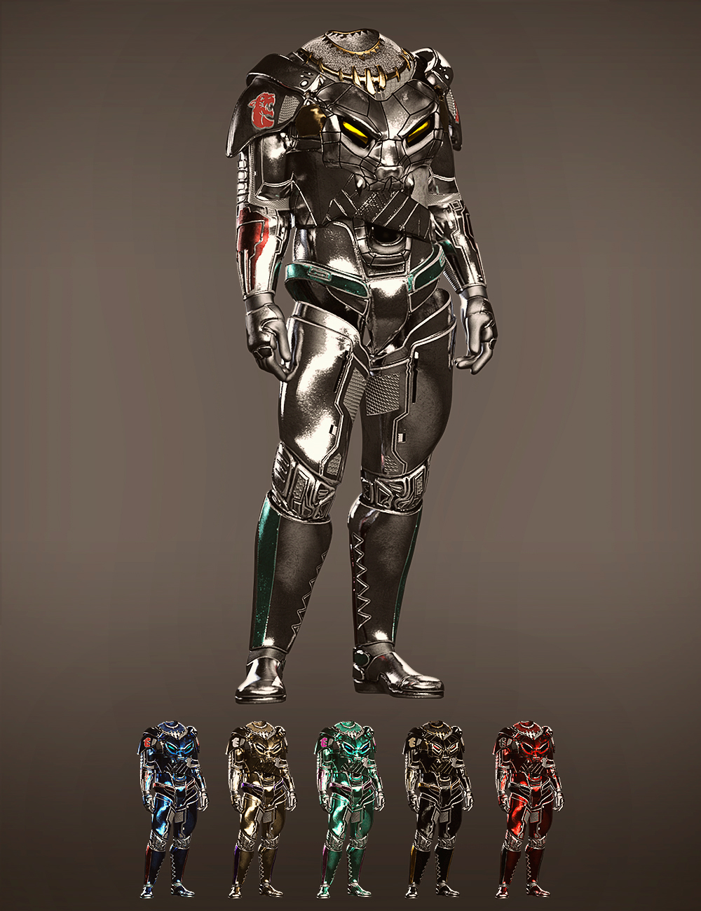 Mnyama Armor Plates for Genesis 8.1 Males by: Trickster3DX, 3D Models by Daz 3D