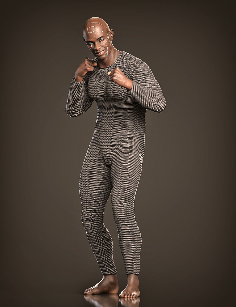 Mnyama Armor Bodysuit for Genesis 8.1 Males