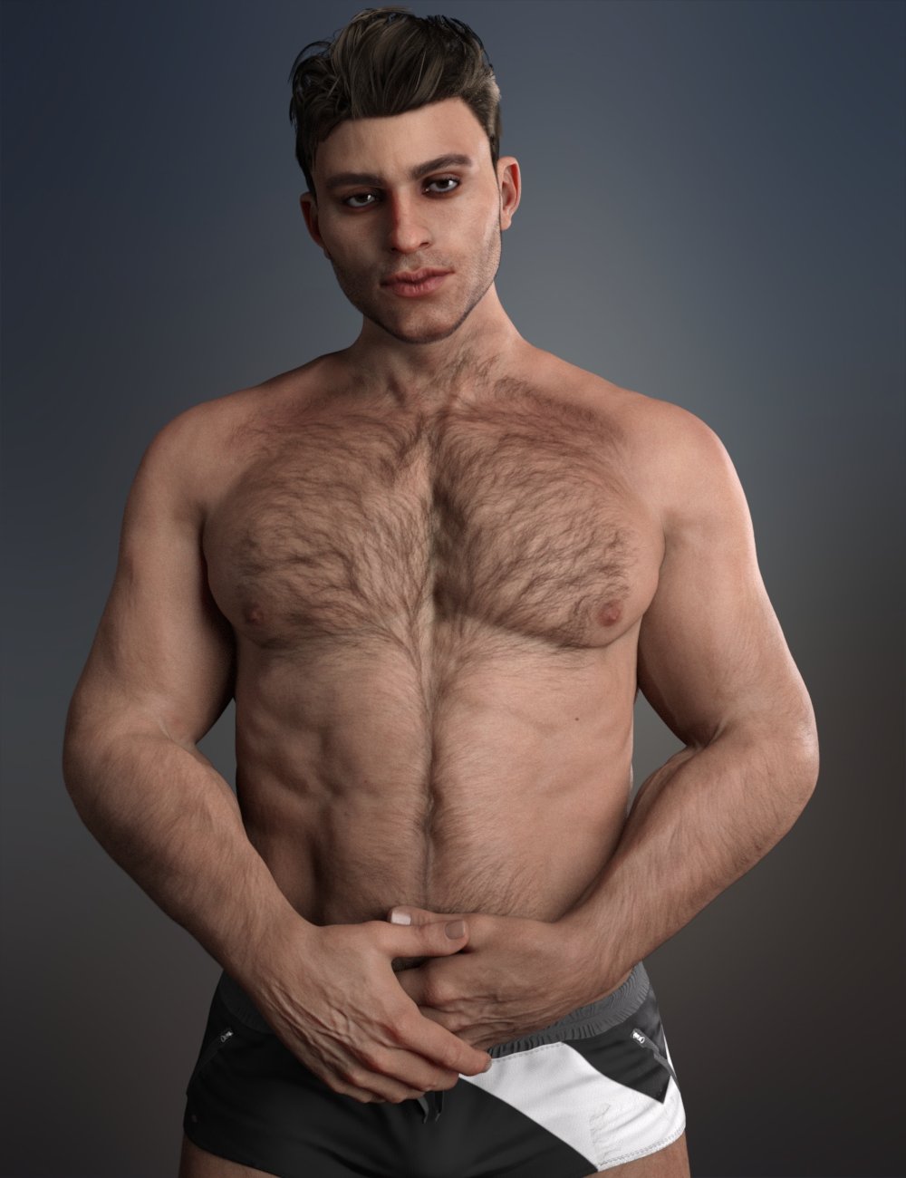 Davit HD and Davit Hair for Genesis 8 and 8.1 Male by: RedzStudio, 3D Models by Daz 3D