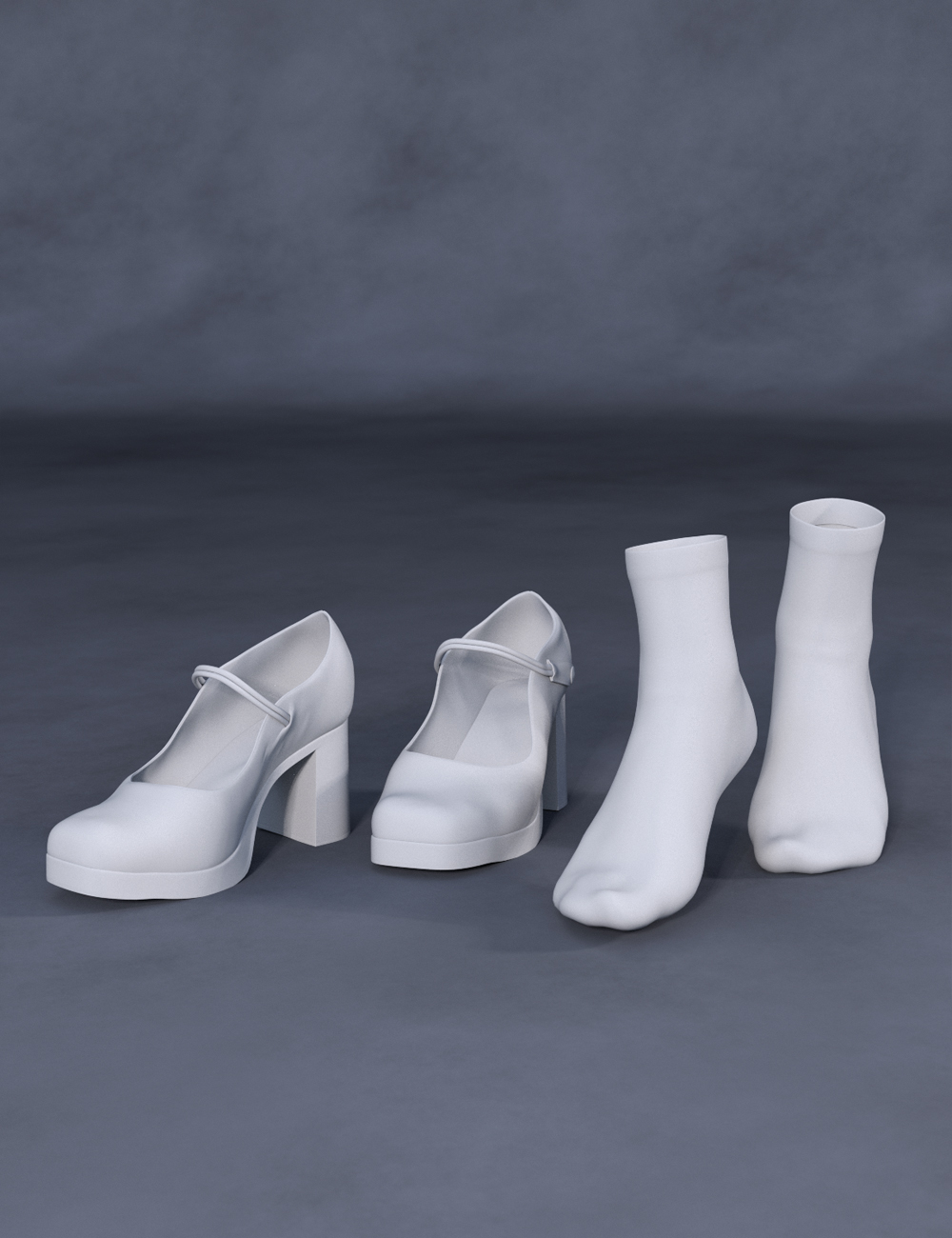 Hepburn Style Socks and Shoes for Genesis 8 and 8.1 Females Hepburn Style Socks and Shoes for Genesis 8 and 8.1 Females by: Green Finger, 3D Models by Daz 3D