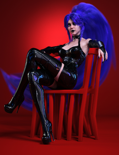 dForce Neko Hair for Genesis 8 and 8.1 Females by: HM, 3D Models by Daz 3D