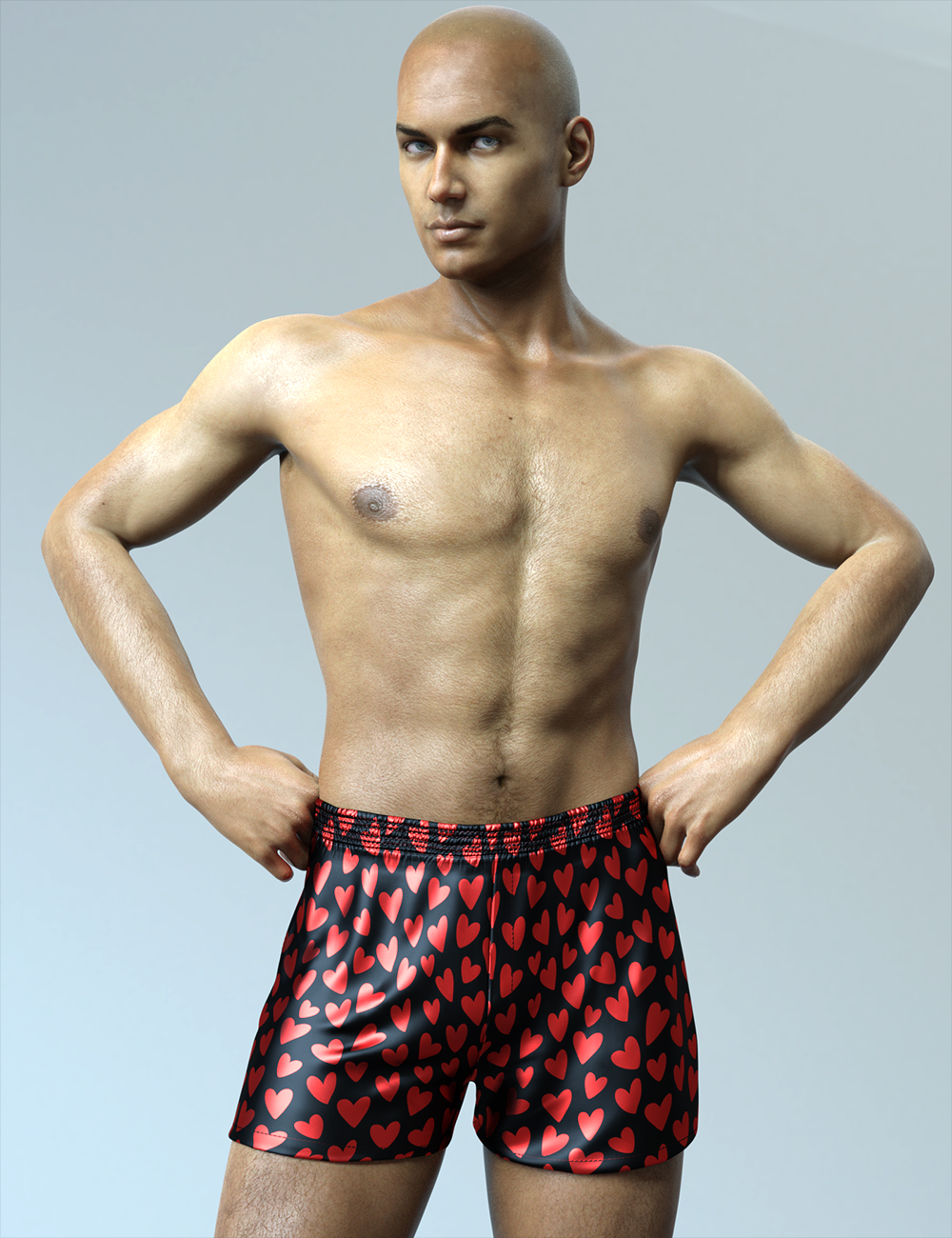 XF Comfort Boxers for Genesis 8 and 8.1 Male by: xtrart-3d, 3D Models by Daz 3D
