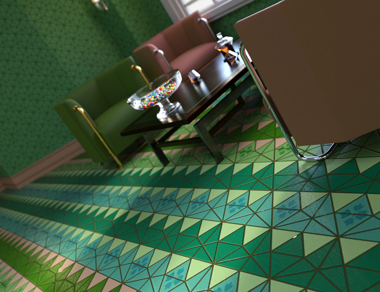 Geometric Tile Iray Shaders Vol 2 by: ForbiddenWhispers, 3D Models by Daz 3D