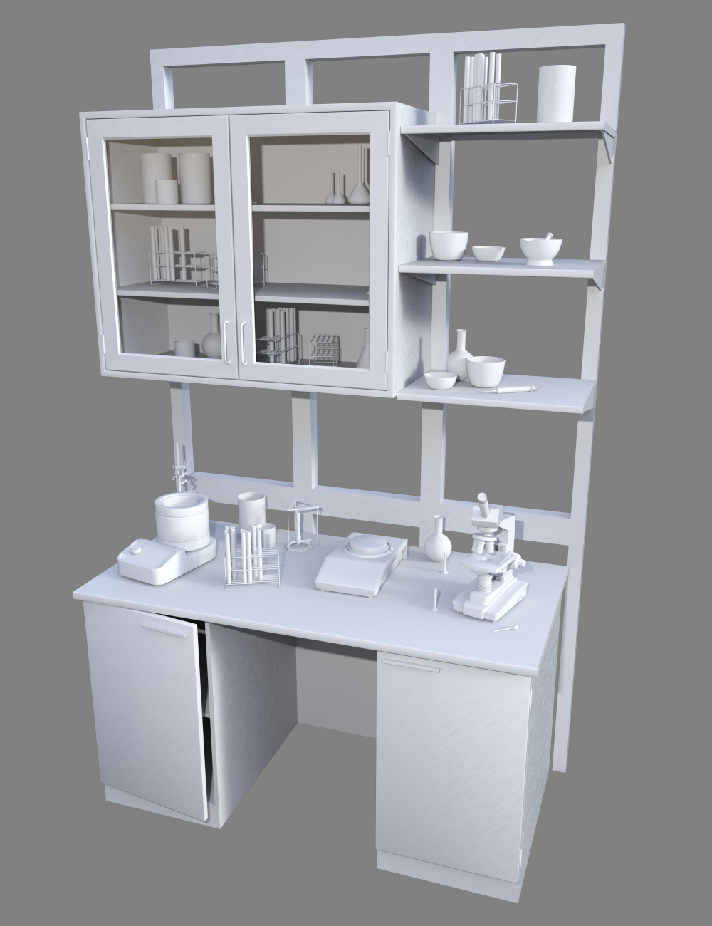 Laboratory Workstation by: Merlin Studios, 3D Models by Daz 3D