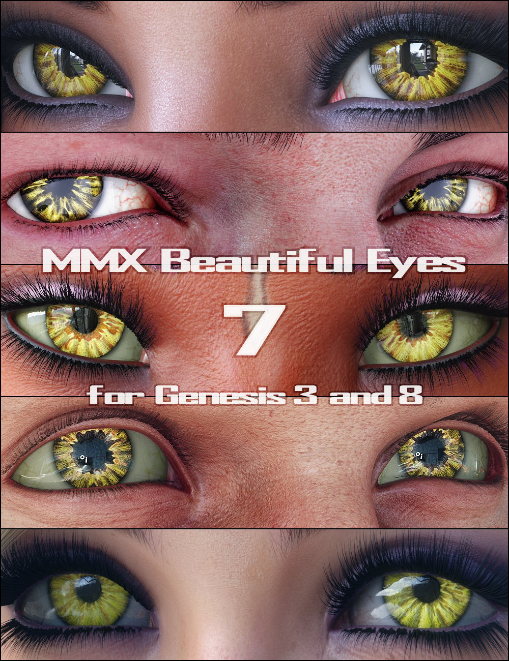 MMX Beautiful Eyes 7 for Genesis 3, 8, and 8.1 by: Mattymanx, 3D Models by Daz 3D