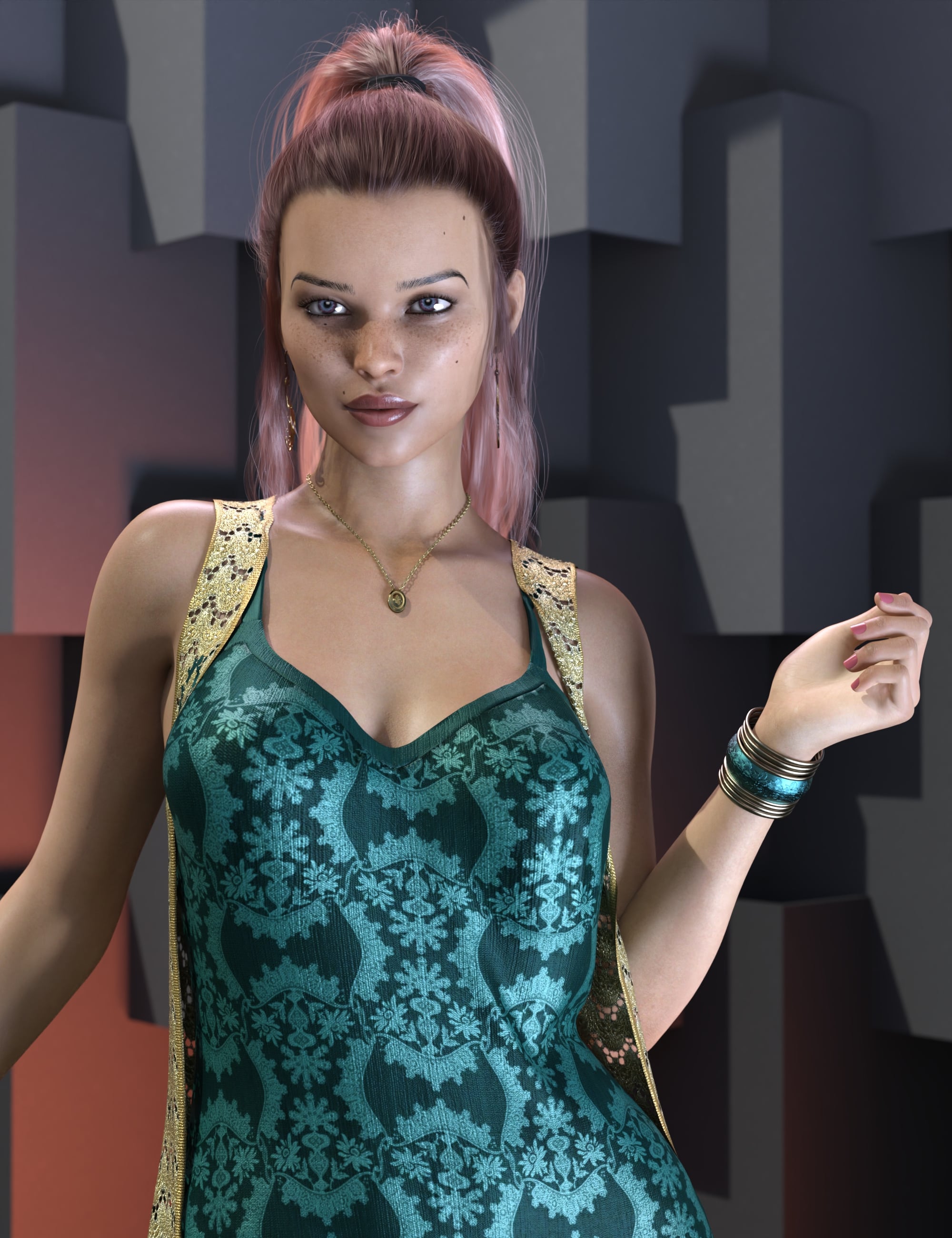 Leena for Genesis 8 Female by: Exart3D, 3D Models by Daz 3D