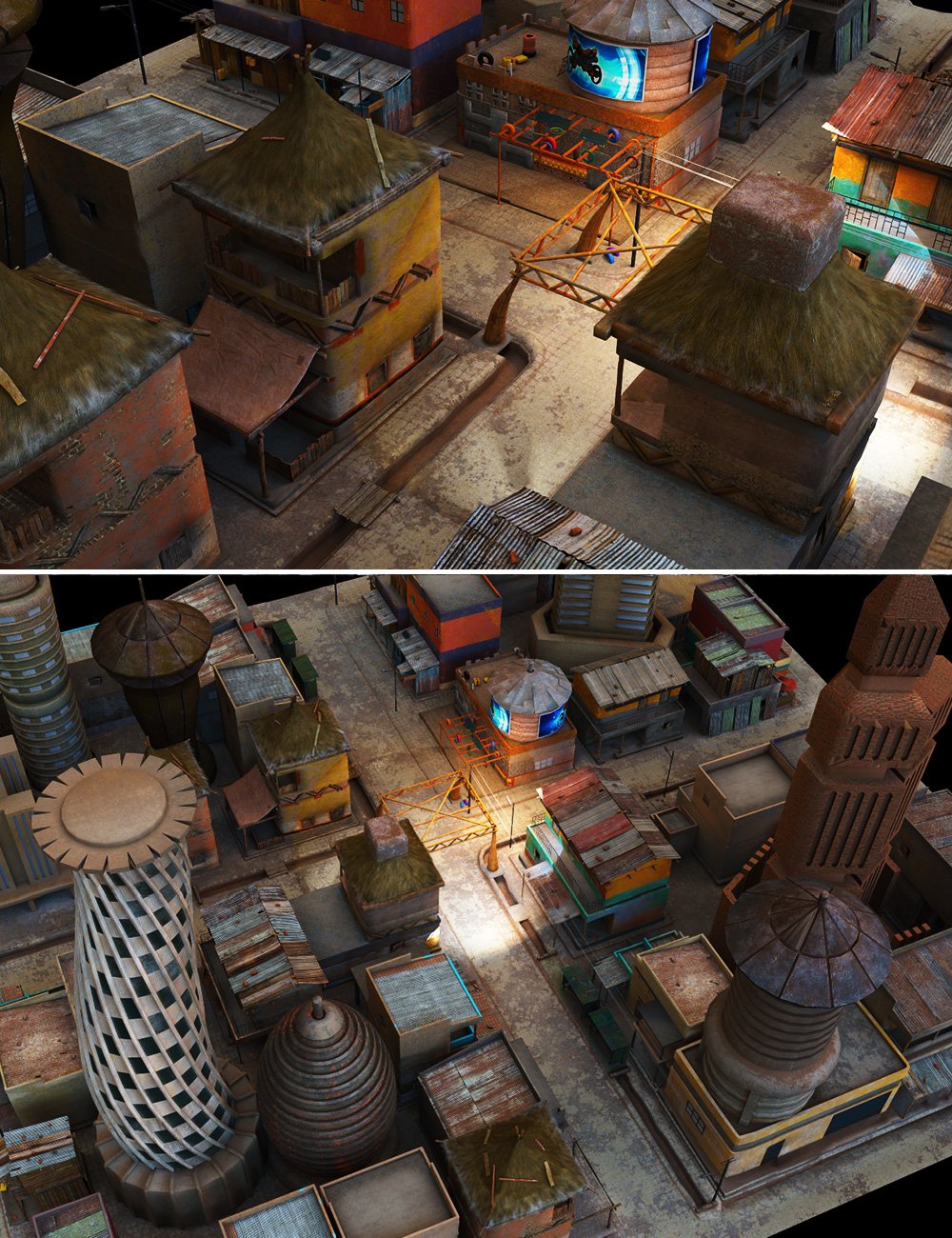 Village for Older Kola Zadu by: Afro3D, 3D Models by Daz 3D