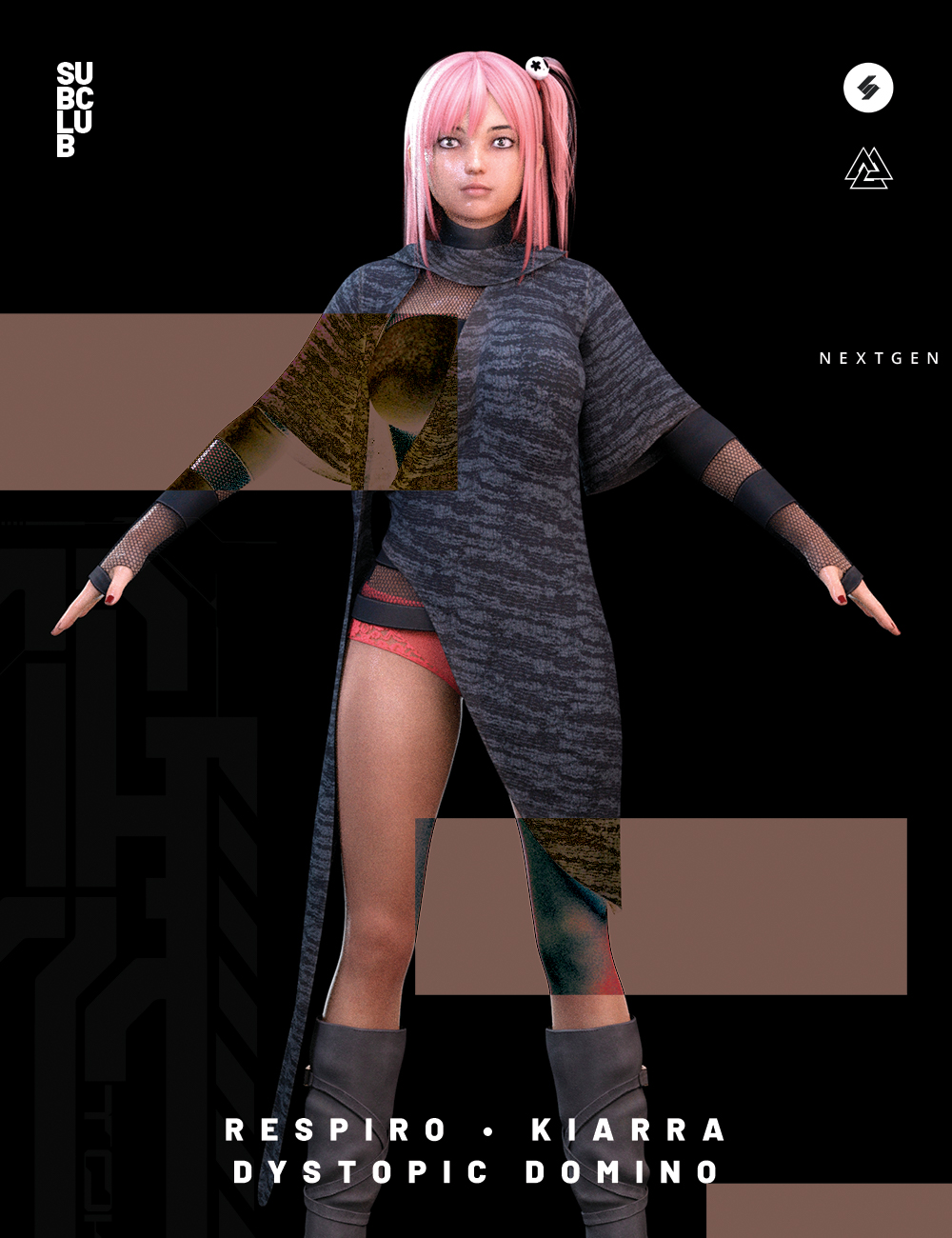 Fancy Motella Character Skin and Render Settings by: BoneTech3D, 3D Models by Daz 3D