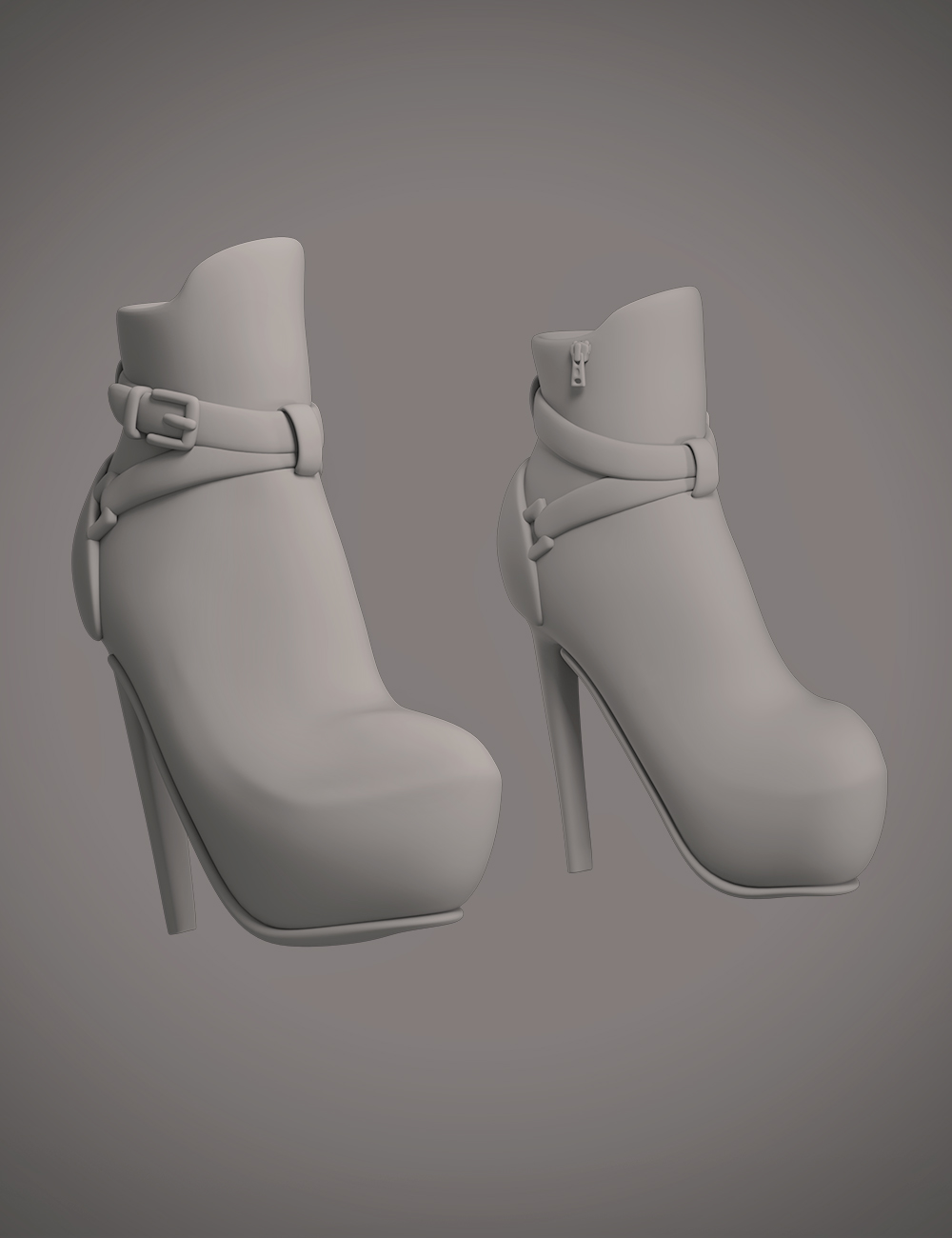 Gothic Style Outfit V4 Boots for Genesis 8 and 8.1 Females by: fjaa3d, 3D Models by Daz 3D