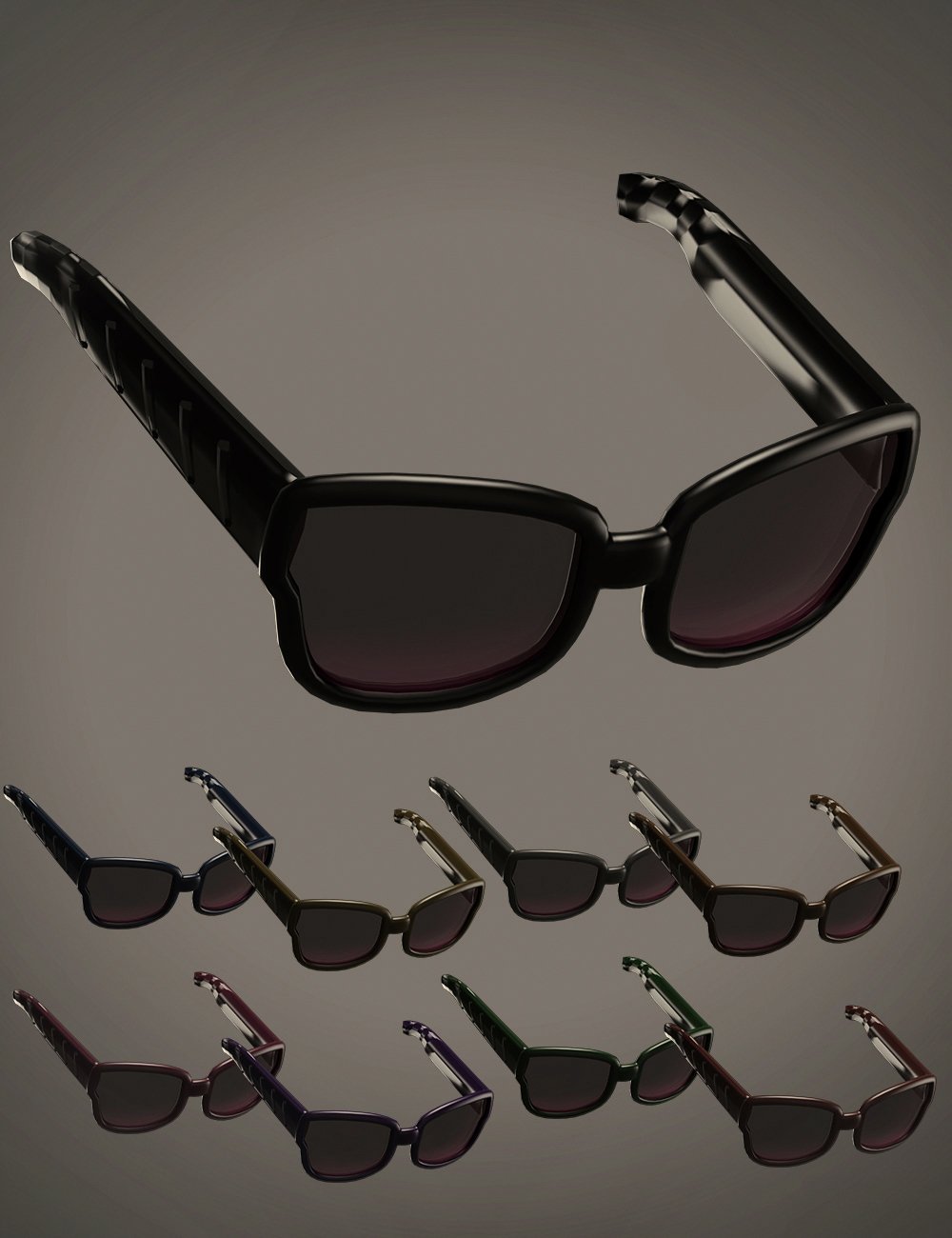 Gothic Style Outfit V4 Glasses for Genesis 8 and 8.1 Females by: fjaa3d, 3D Models by Daz 3D