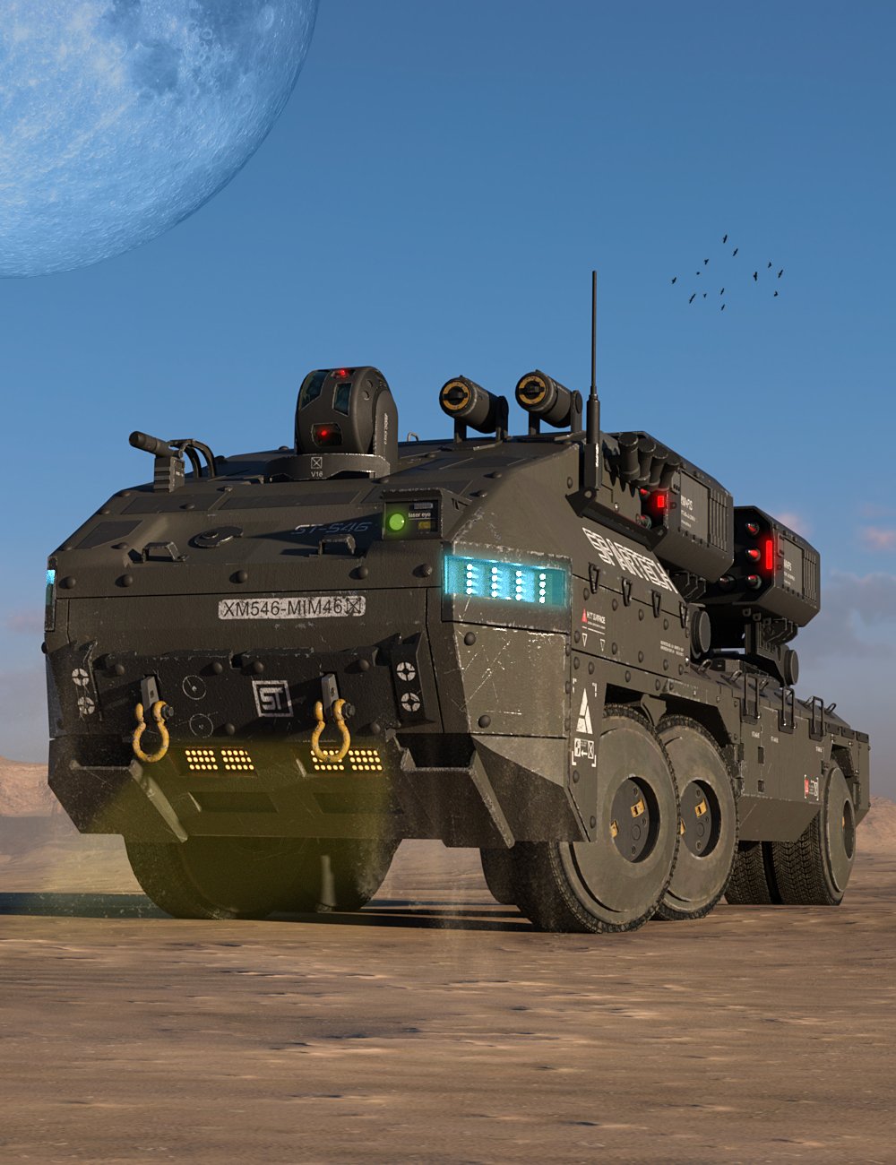 Spartech Missile Launcher by: DarkEdgeDesign, 3D Models by Daz 3D