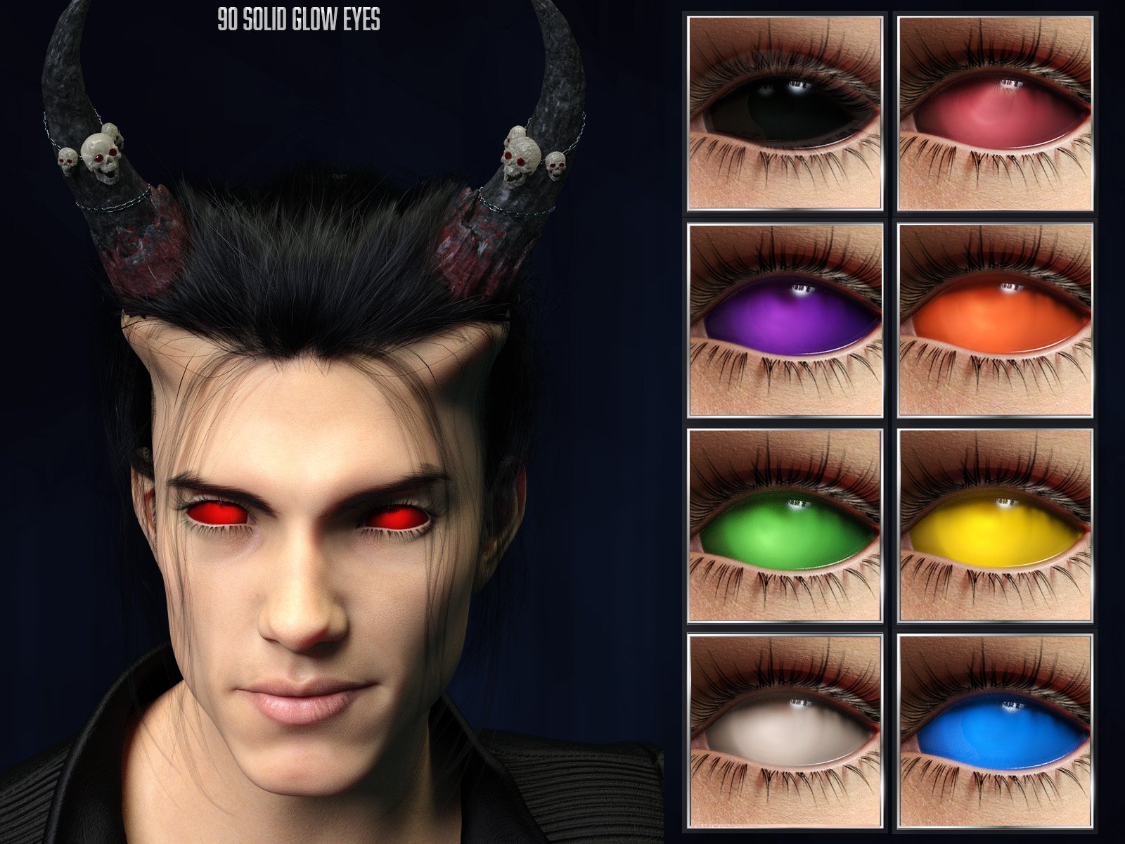 Twizted Fantasy Eyes for Genesis 8.1 Male by: TwiztedMetal, 3D Models by Daz 3D
