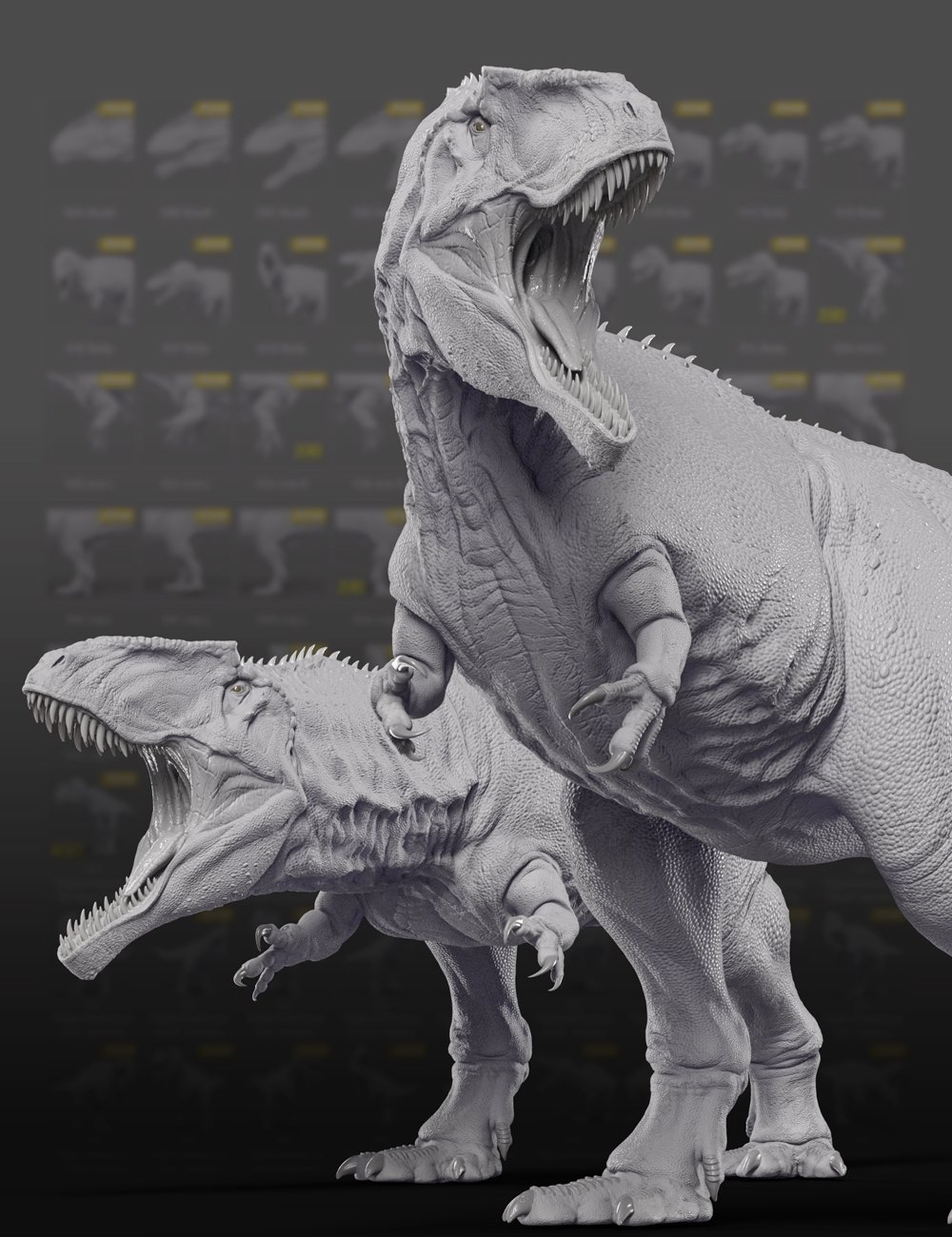 Poses for HH Giganotosaurus