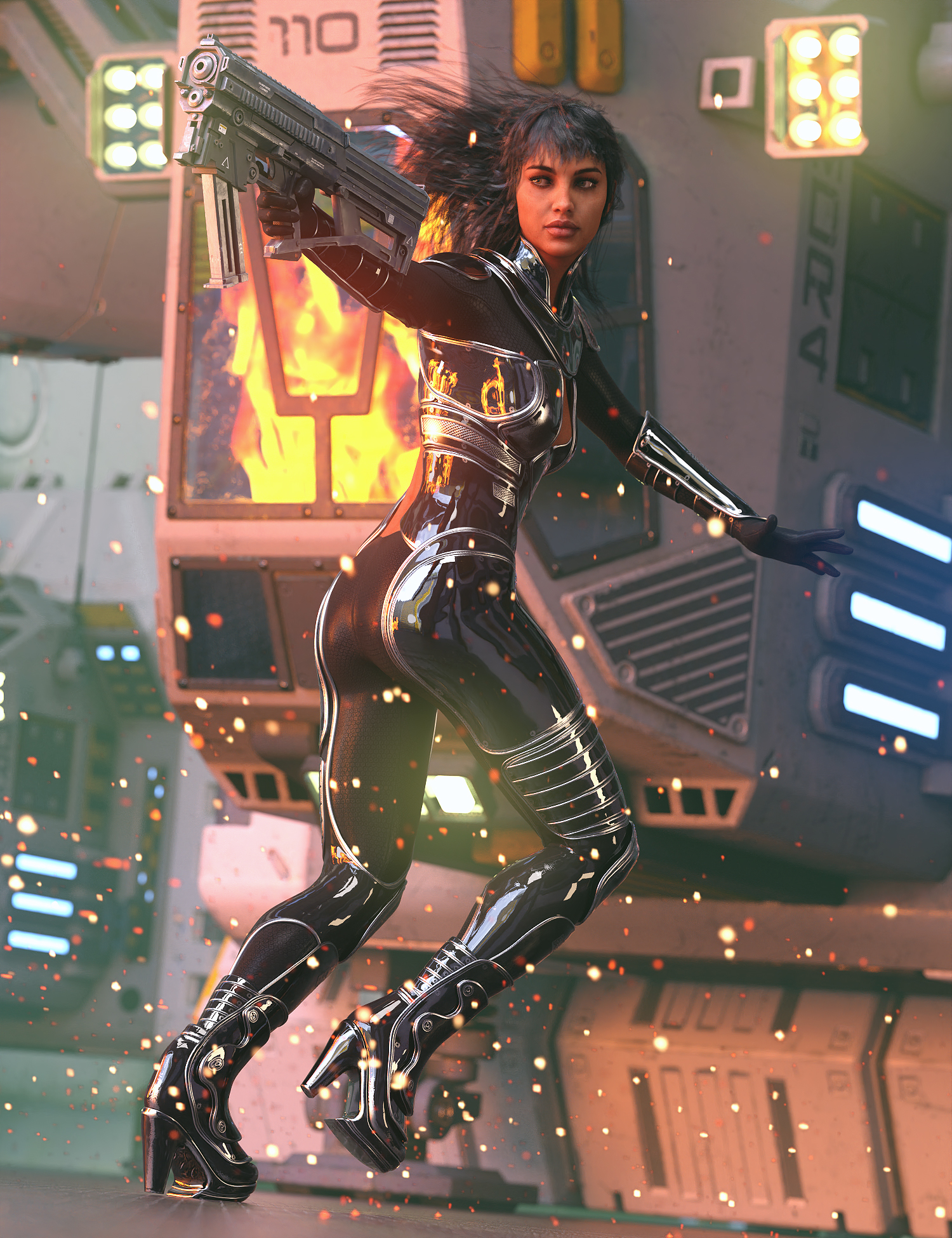 FF's Fastest Shot in the Galaxy Poses for Genesis 8 by: FeralFey, 3D Models by Daz 3D