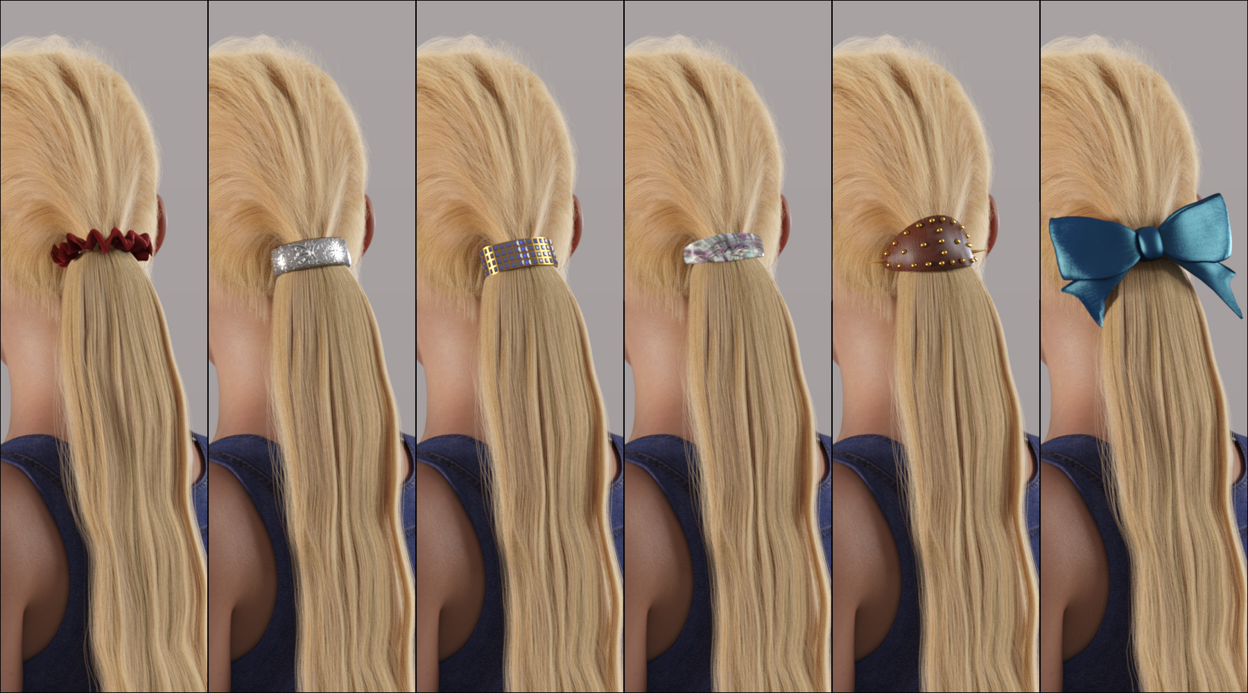dForce Backbunch Hair Extensions for Genesis 8 and 8.1 Females by: PhilW, 3D Models by Daz 3D