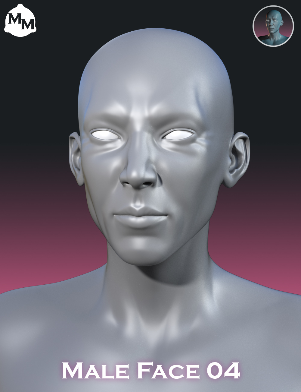 MetaMixer - 25 Male Faces Bundle by: Faux2D, 3D Models by Daz 3D