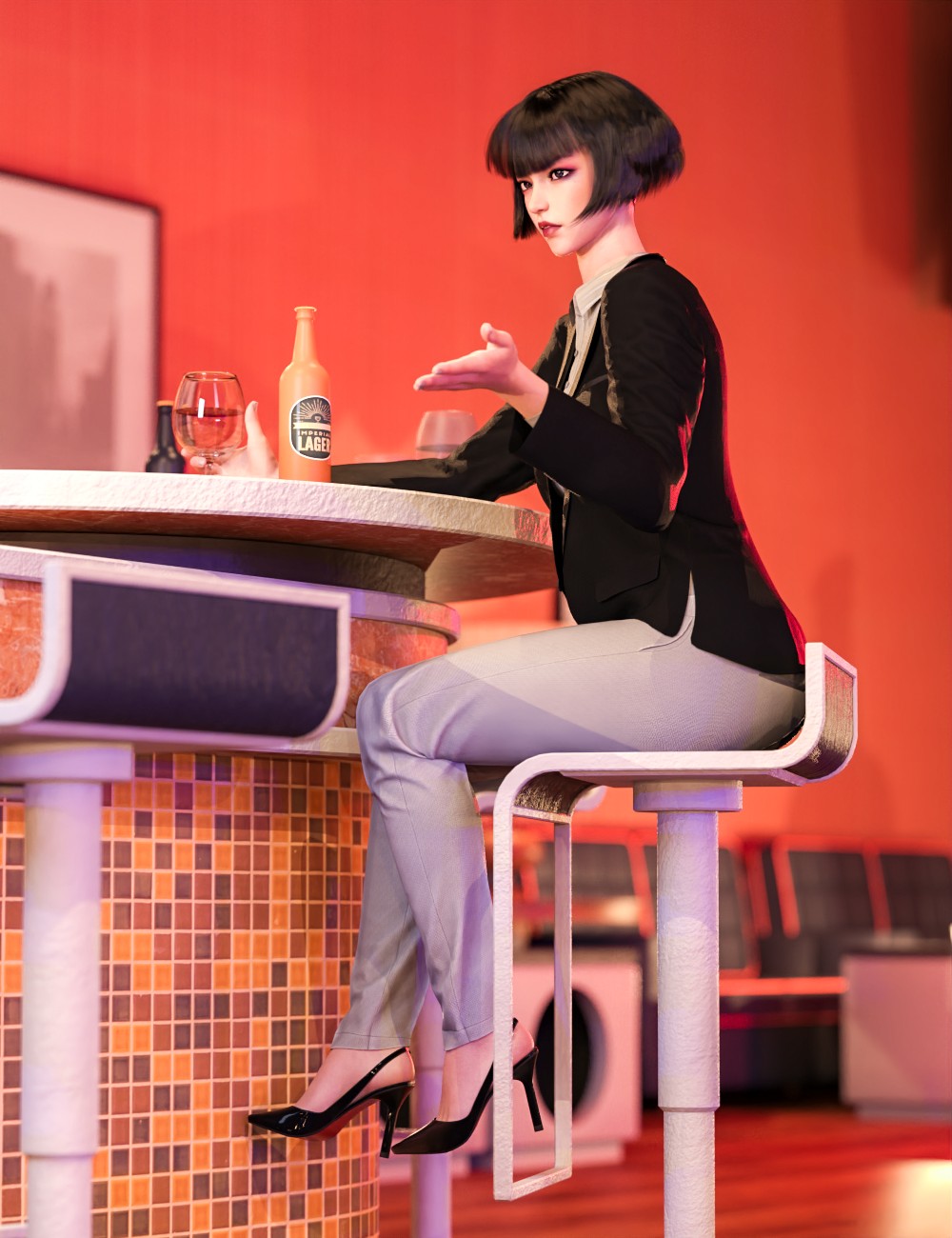 Photo Poses for Night Lounge Iray for Genesis 8 and 8.1 by: mossberg, 3D Models by Daz 3D