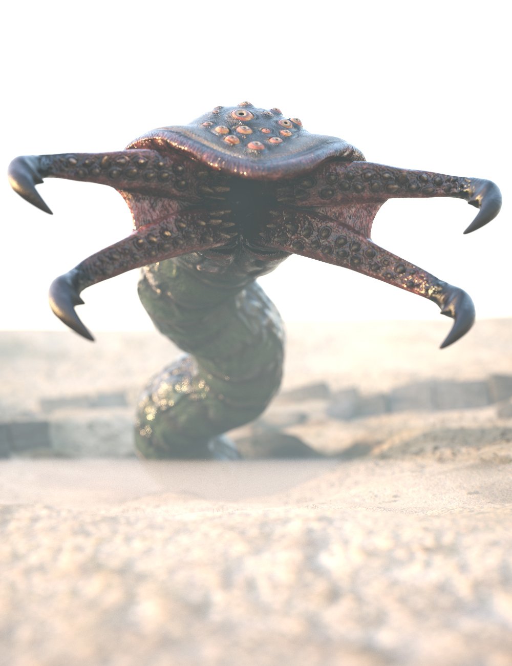 Monster Worm by: Xivon, 3D Models by Daz 3D