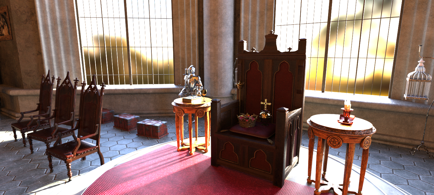FG Medieval King's Throne by: IronmanFugazi1968, 3D Models by Daz 3D