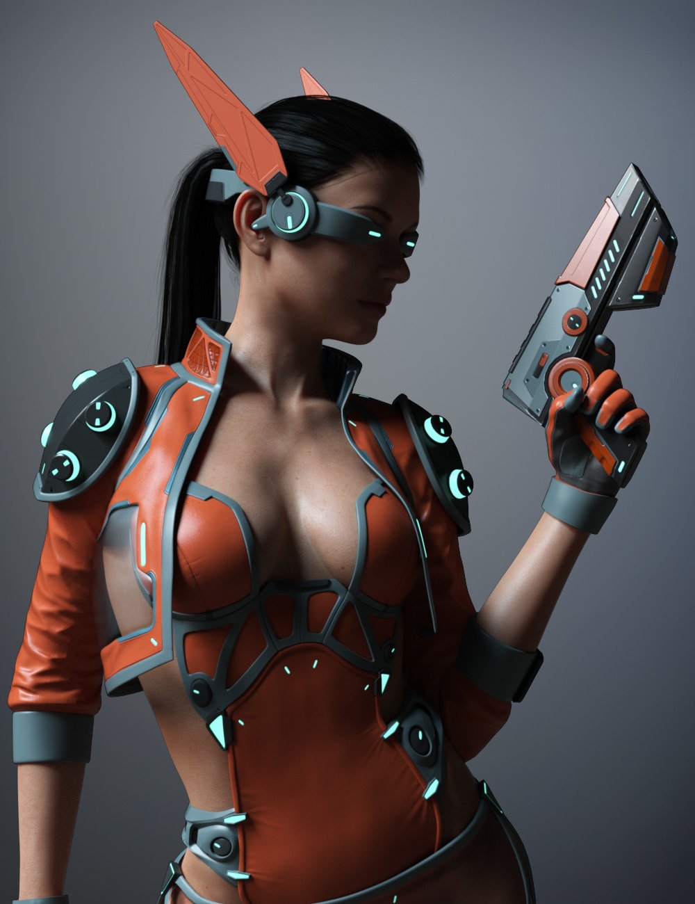 CyberPunk Outfit for Genesis 8 and 8.1 Females by: smay, 3D Models by Daz 3D