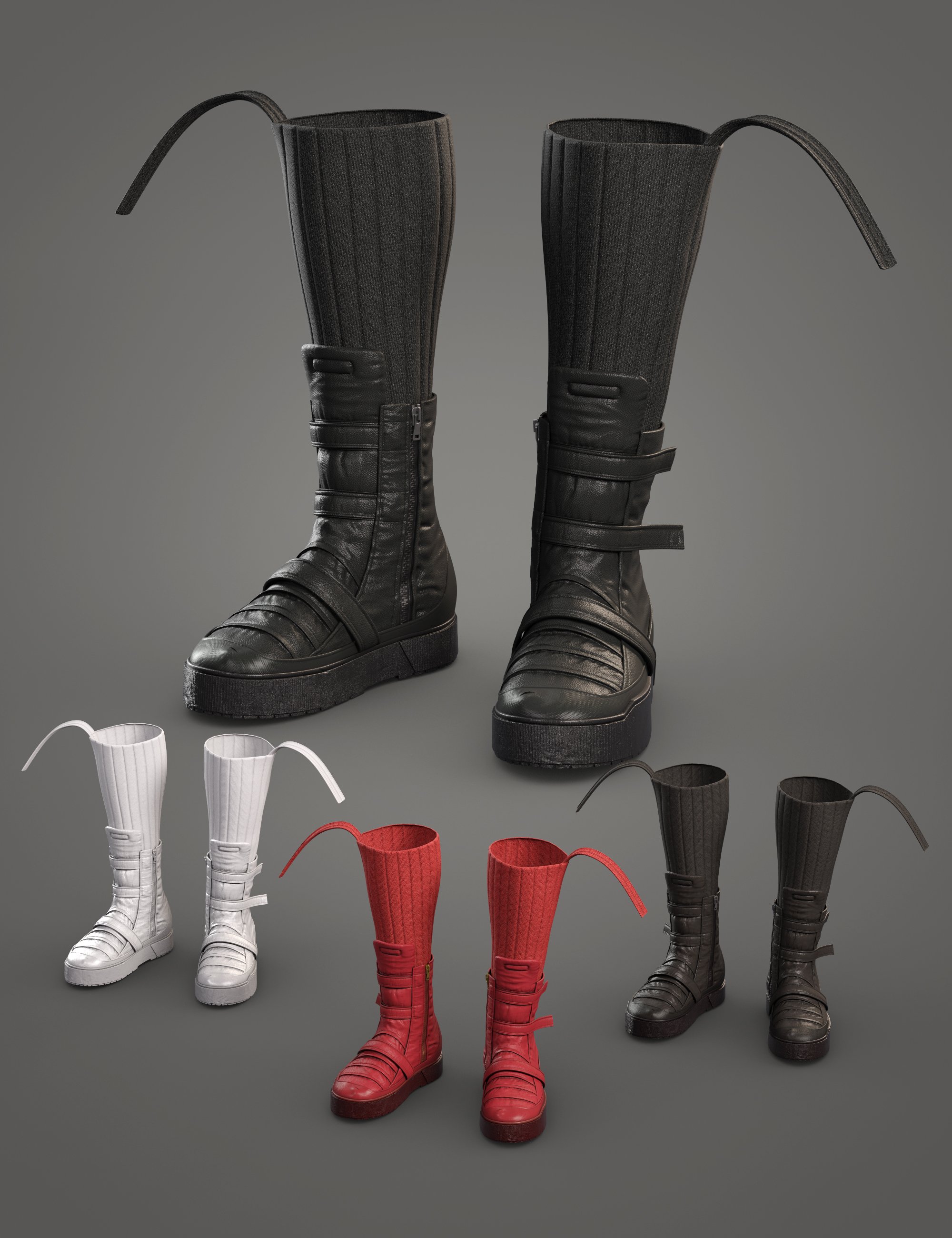 Time Jumper HD Outfit Boots for Genesis 8 and 8.1 Females