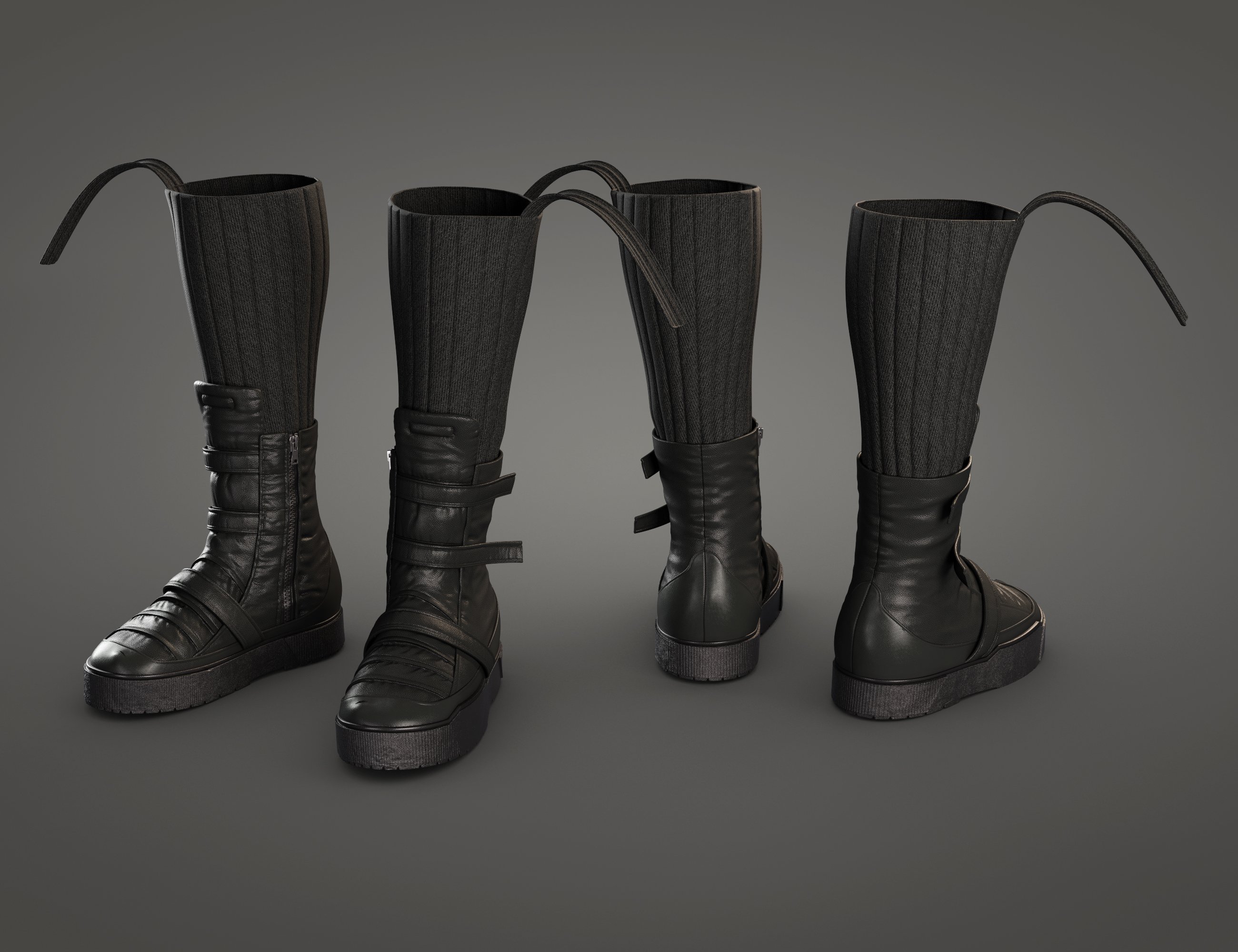 Time Jumper HD Outfit Boots for Genesis 8 and 8.1 Females by: aurora, 3D Models by Daz 3D