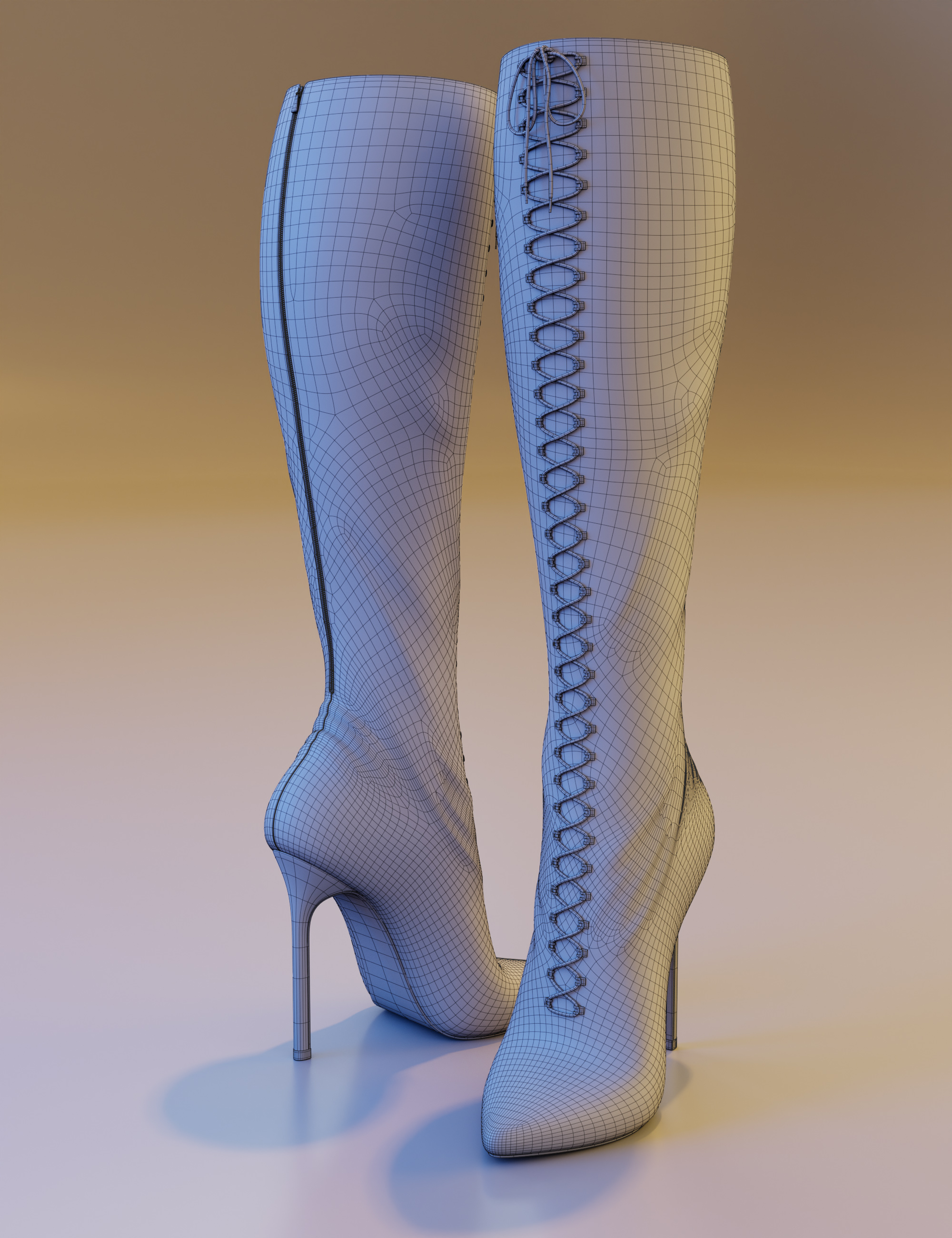 Ava High Heel Boots for Genesis 3, 8, and 8.1 Females | Daz 3D