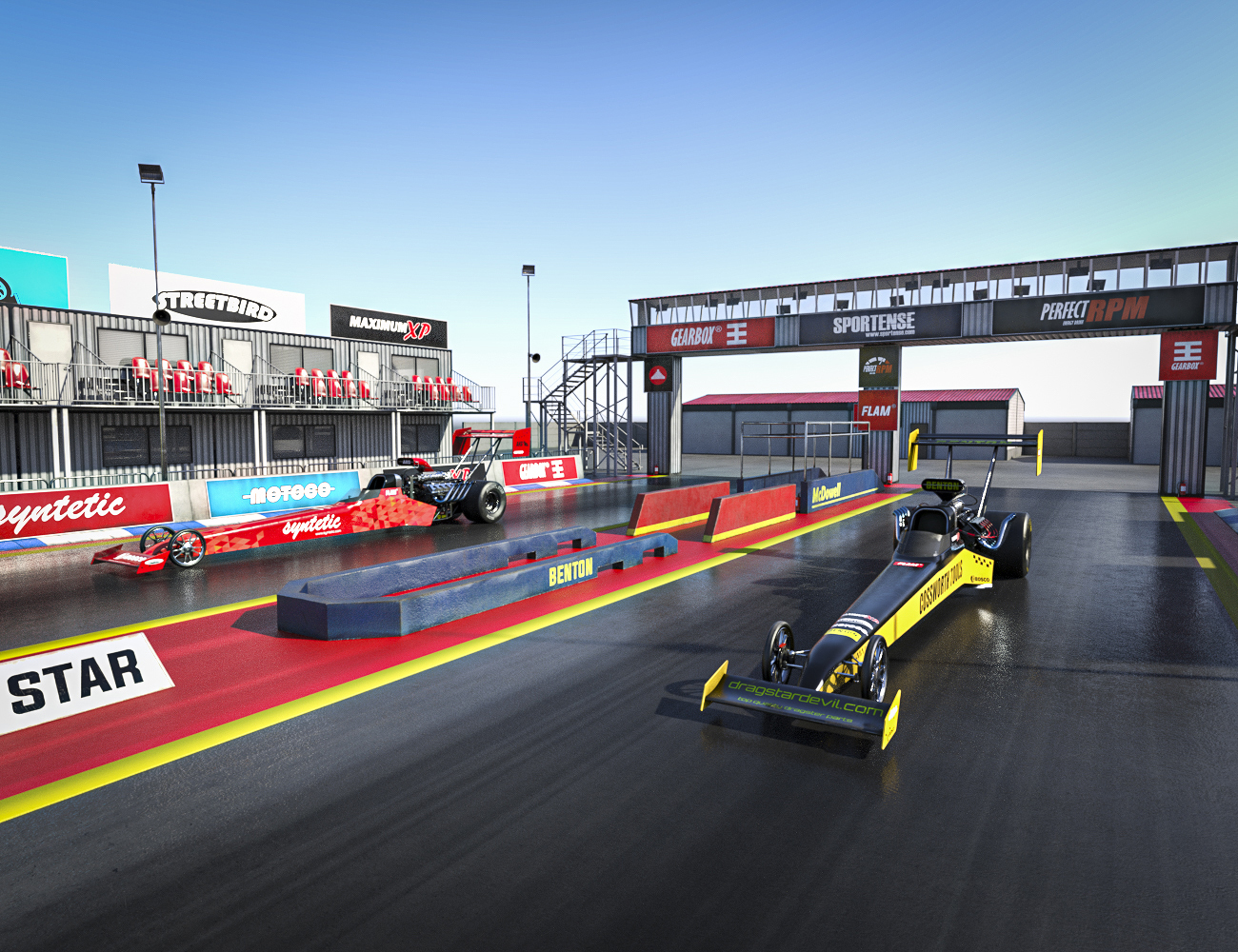 Top Fuel Dragster Race Track by: RedCrow3DArtOdyssey, 3D Models by Daz 3D