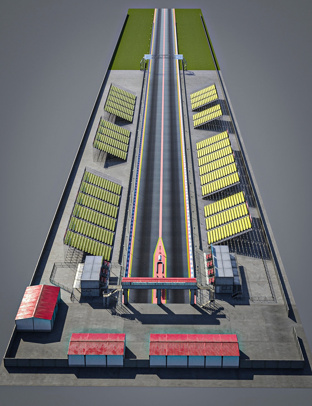 Top Fuel Dragster Race Track by: RedCrow3DArtOdyssey, 3D Models by Daz 3D