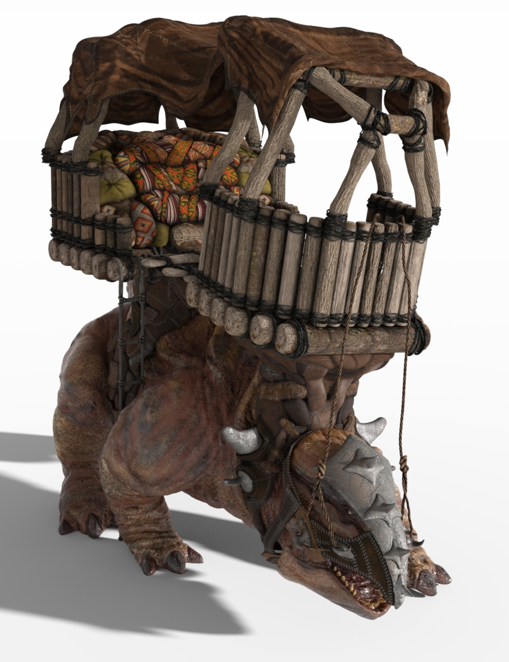 dForce Bullatan Carriage for the Bullatan HD Creature by: Sixus1 Media, 3D Models by Daz 3D