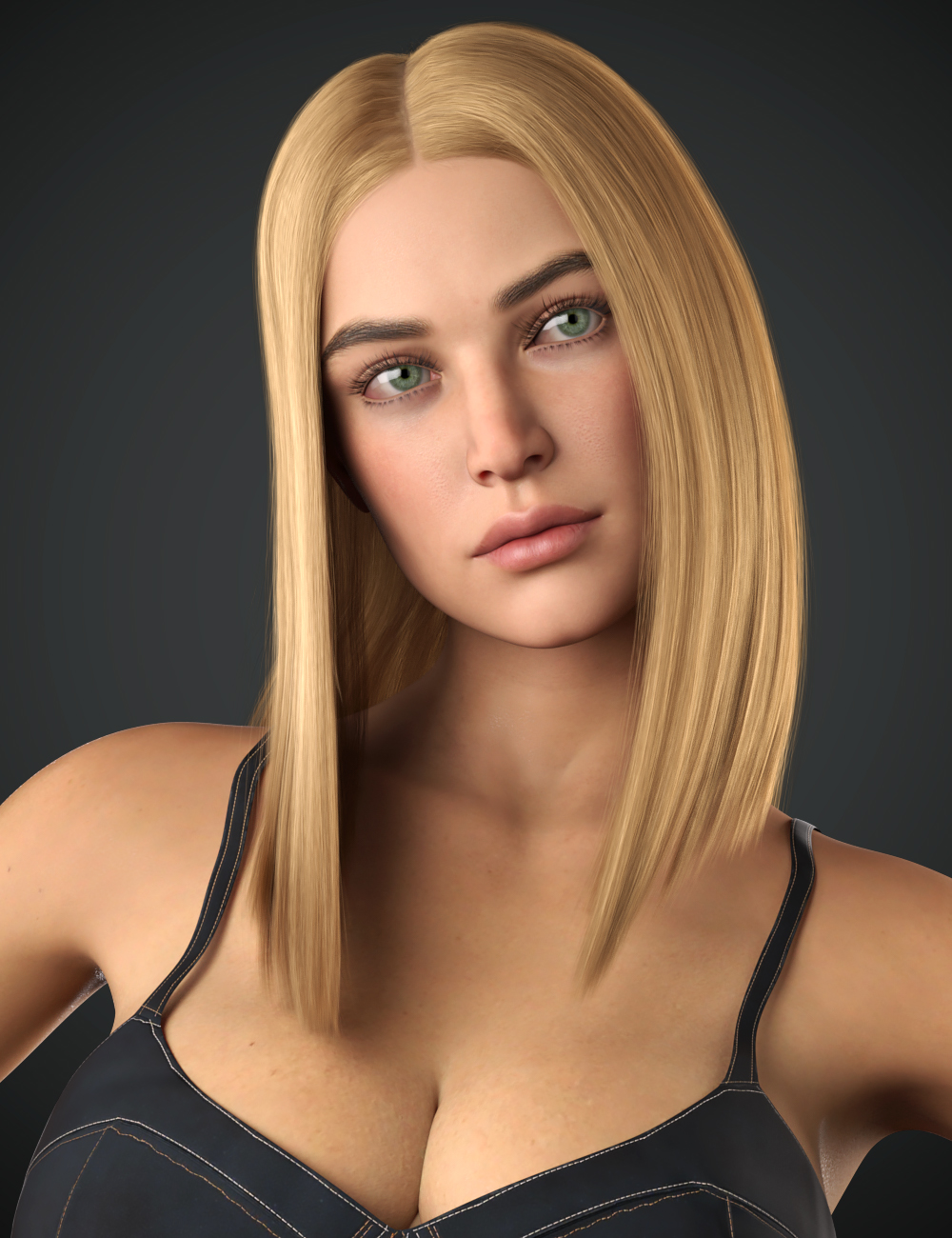 Dalila Hair For Genesis 8 and 8.1 Female by: WindField, 3D Models by Daz 3D