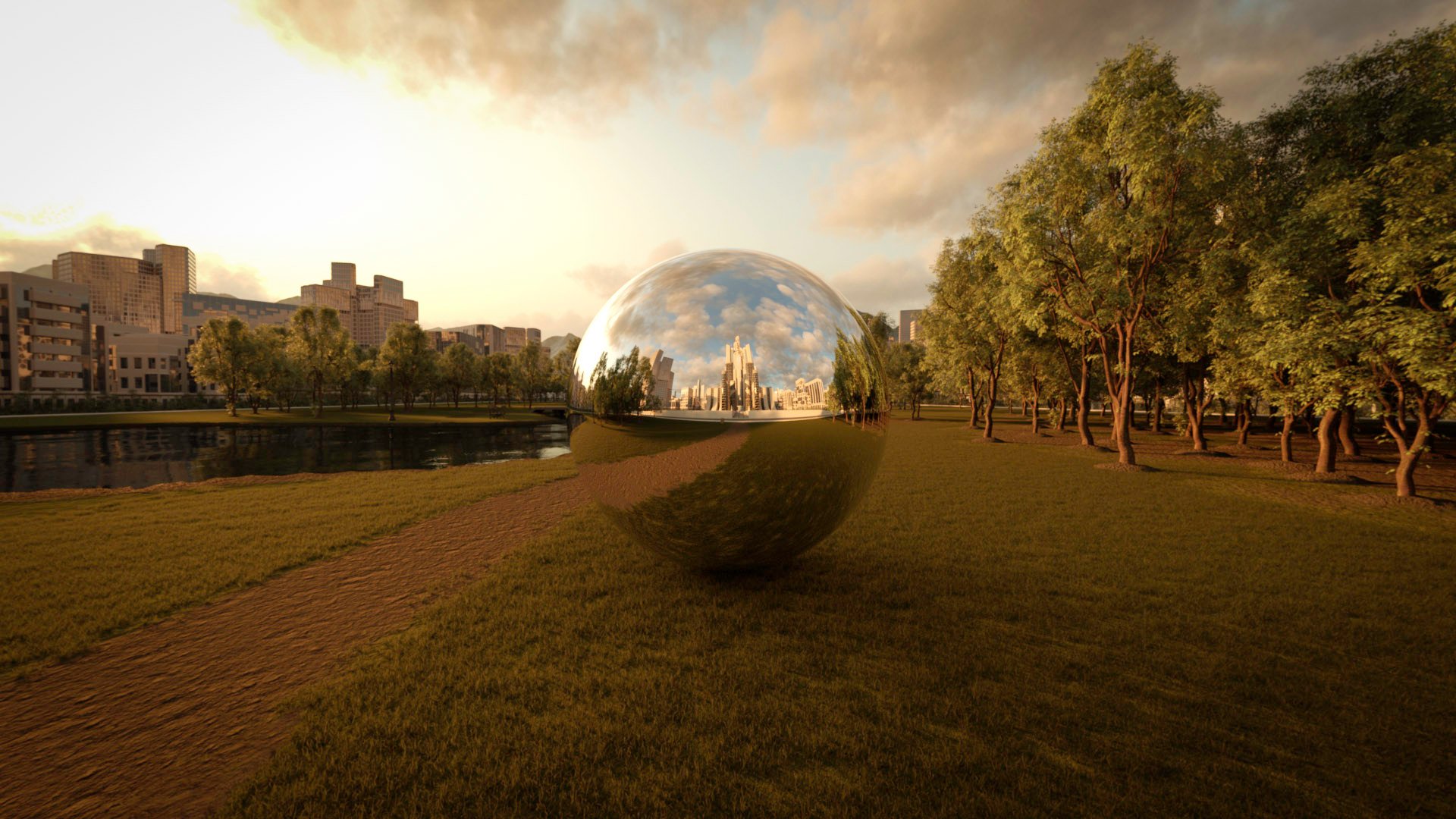 Future City Park - 8k HDRI Scenes Future City Park - 8k HDRI Scenes by: DimensionTheory, 3D Models by Daz 3D