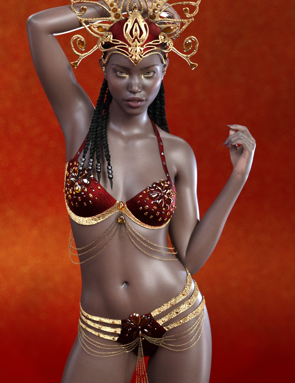 carnival mardi gras 3d model